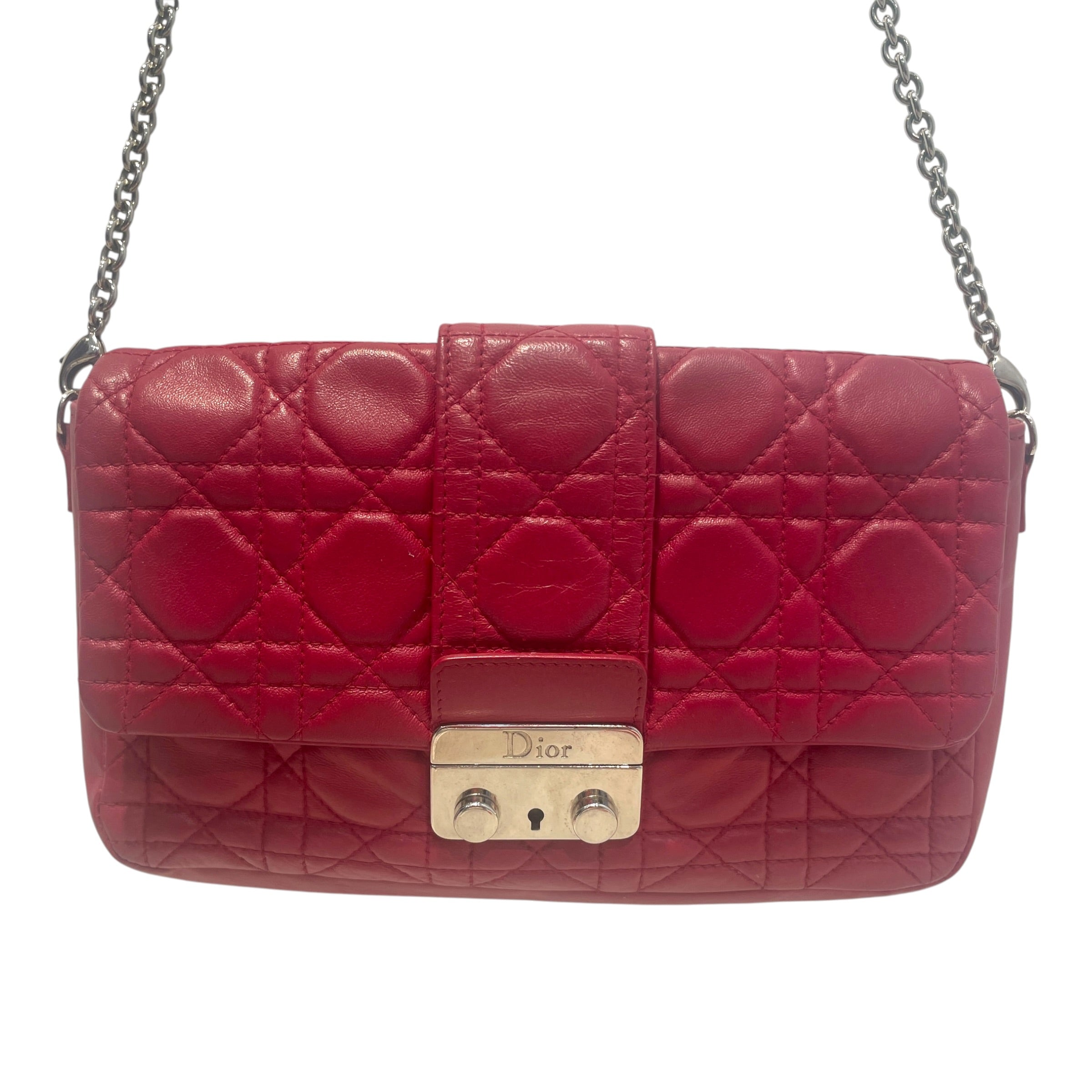 Christian Dior/Cross Body Bag/Leather/RED/Cannage Miss Dior view 1
