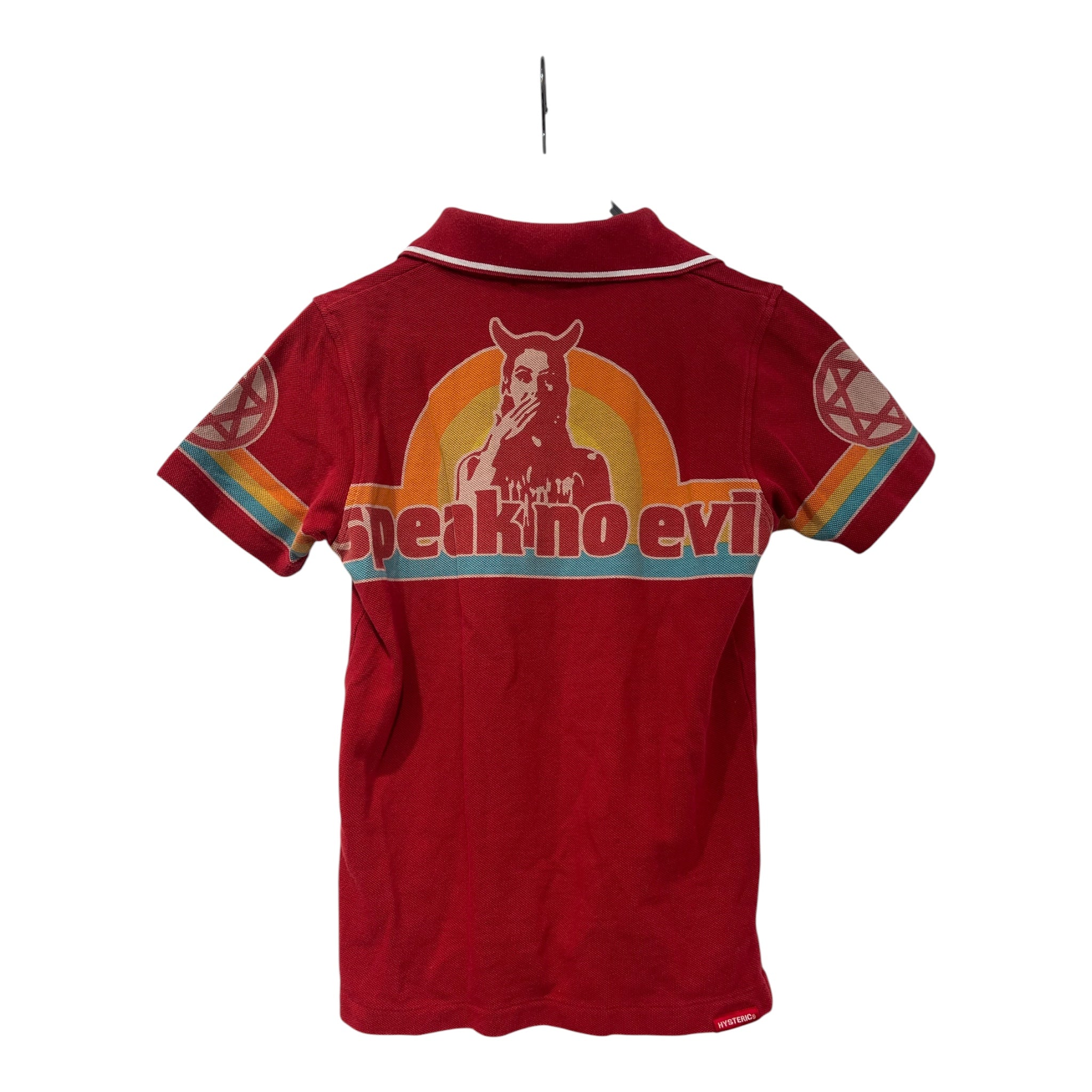 HYSTERIC GLAMOUR/T-Shirt/Cotton/RED/SPEAK NO EVIL view 2