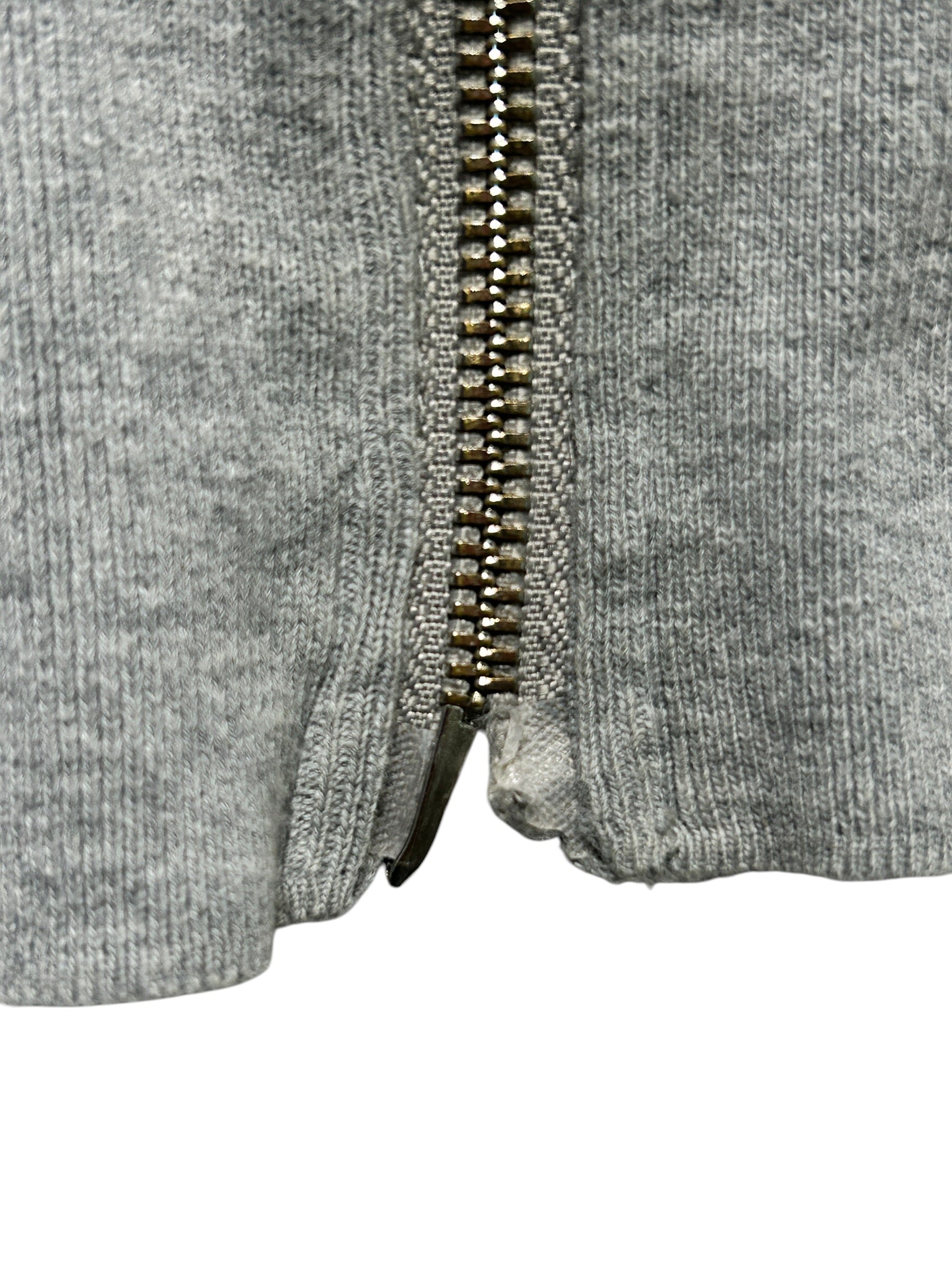 THOM BROWNE. NEW YORK/Zip Up Hoodie/3/Cotton/GRY/ view 3