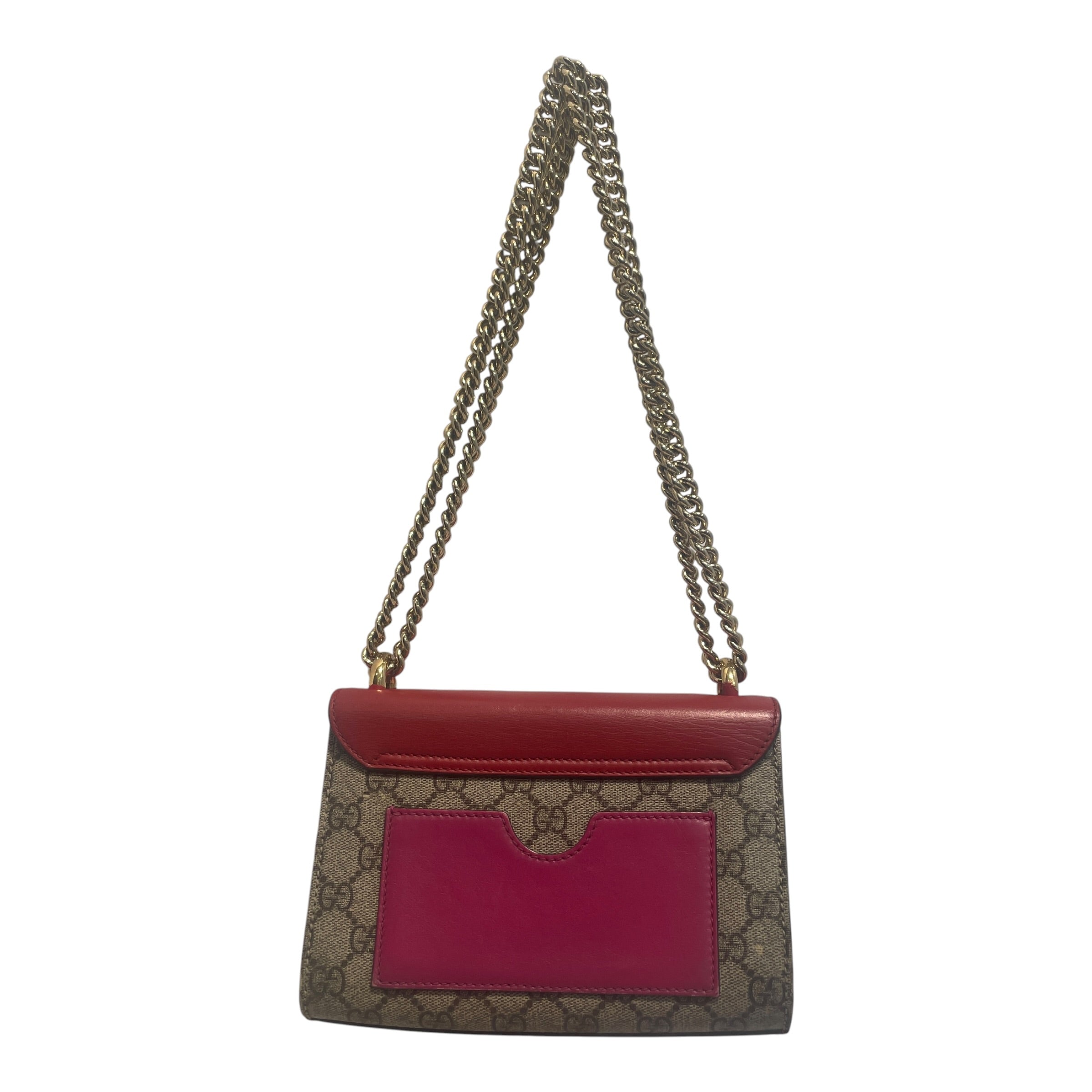 GUCCI/Cross Body Bag/Monogram/Leather/RED/Padlock Small GG Supreme Bag view 4