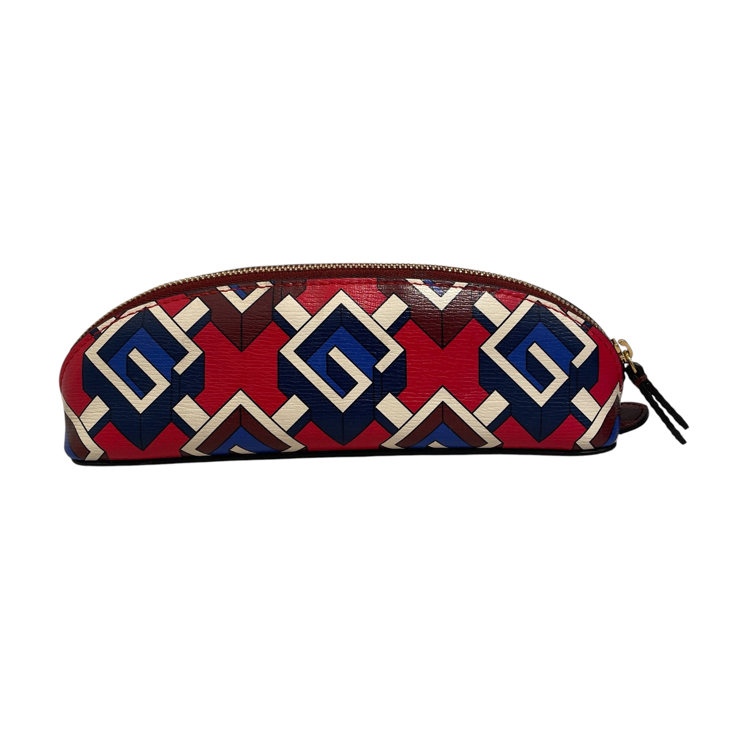 GUCCI/Accessories/Monogram/Leather/RED/Geometric Pattern Pencil Case view 2