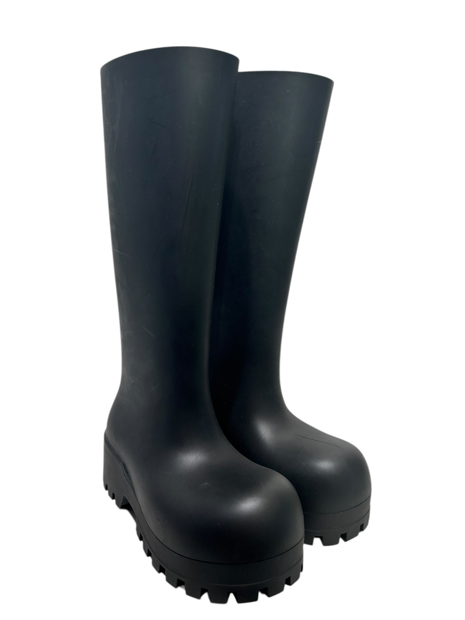 BALENCIAGA/Boots/EU 36/BLK/TALL RUBBER BOOTS view 1