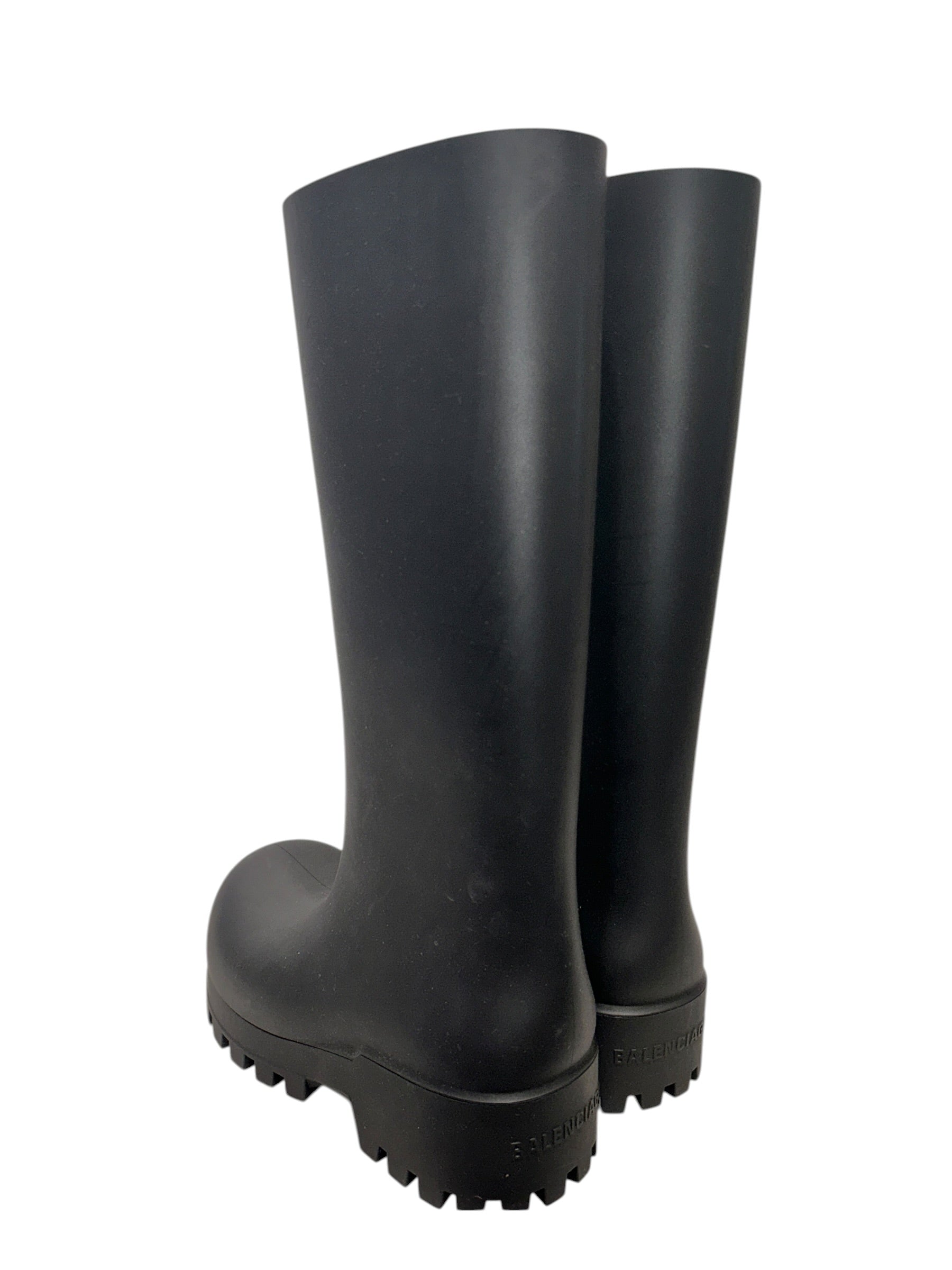 BALENCIAGA/Boots/EU 36/BLK/TALL RUBBER BOOTS view 2