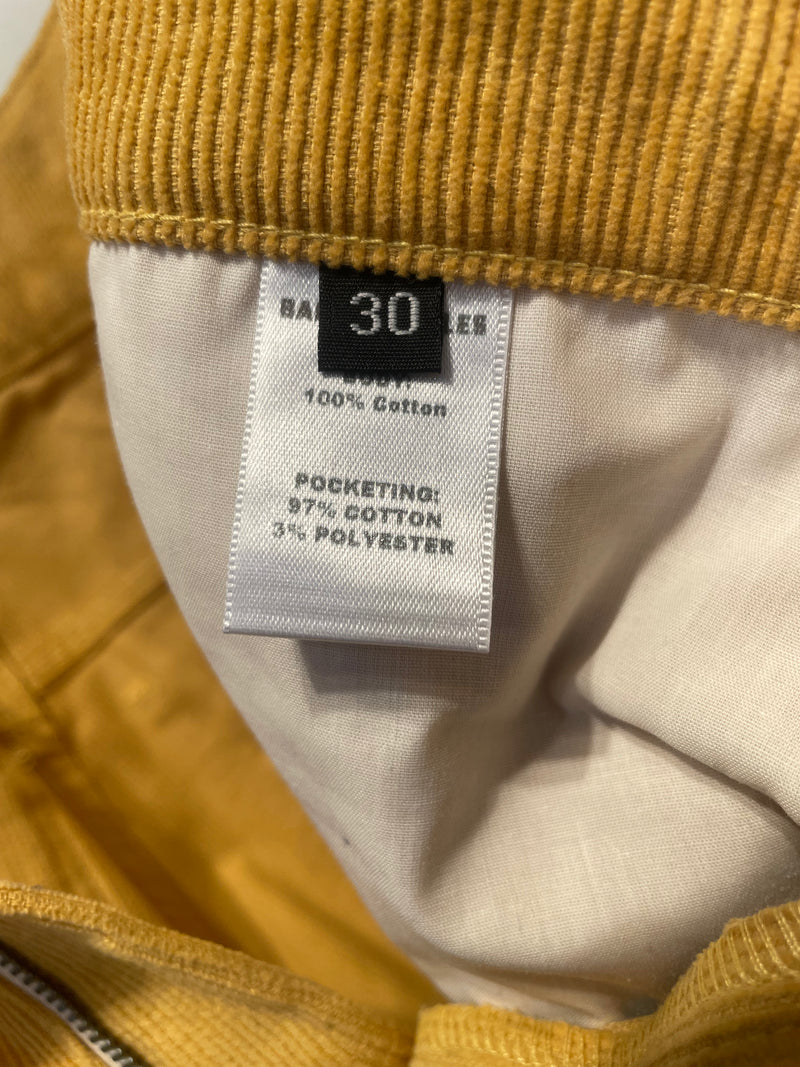 BARE KNUCKLES/Bootcut Pants/25/Corduroy/YEL/