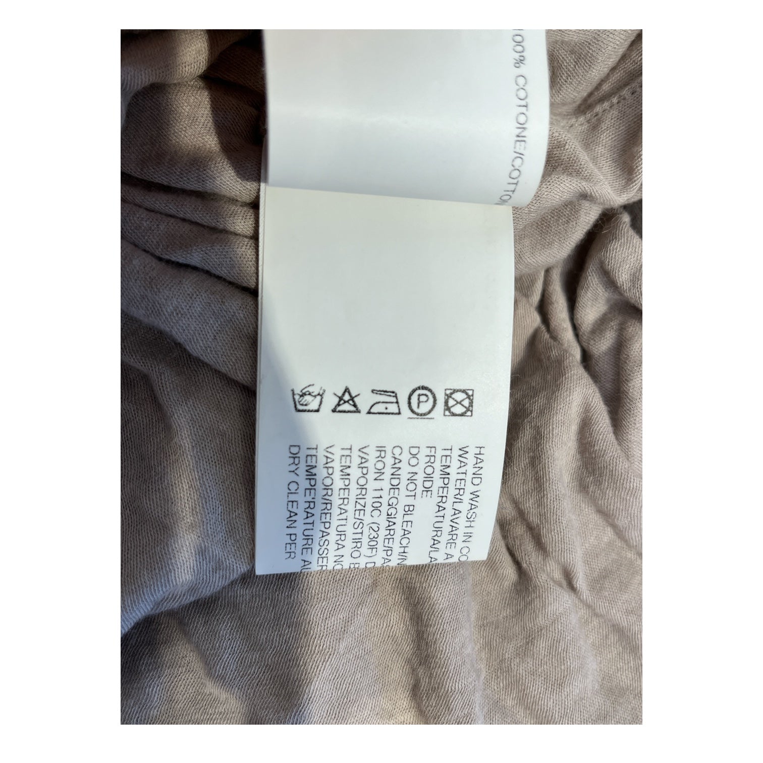 Rick Owens/T-Shirt/L/Cotton/BEG/faun ss 15 double layer tee view 4