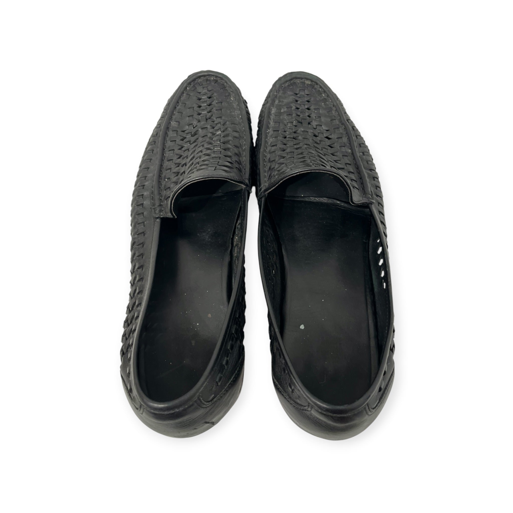 SAINT LAURENT/Loafers/EU 42.5/Leather/BLK/WOVEN BRAIDED SWANN view 9