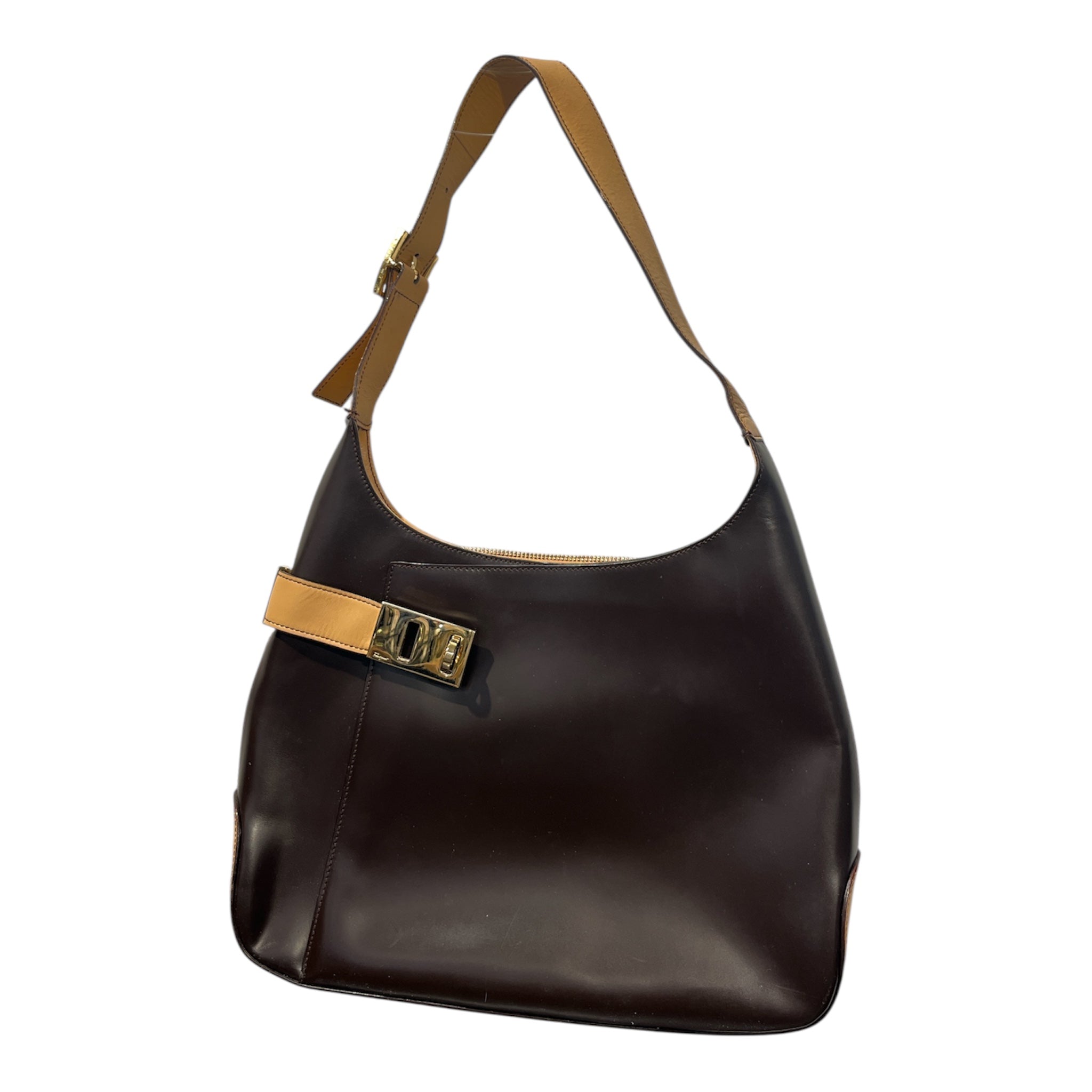 Salvatore Ferragamo/Hand Bag/Leather/BRW/GANCINI HOBO BAG view 1