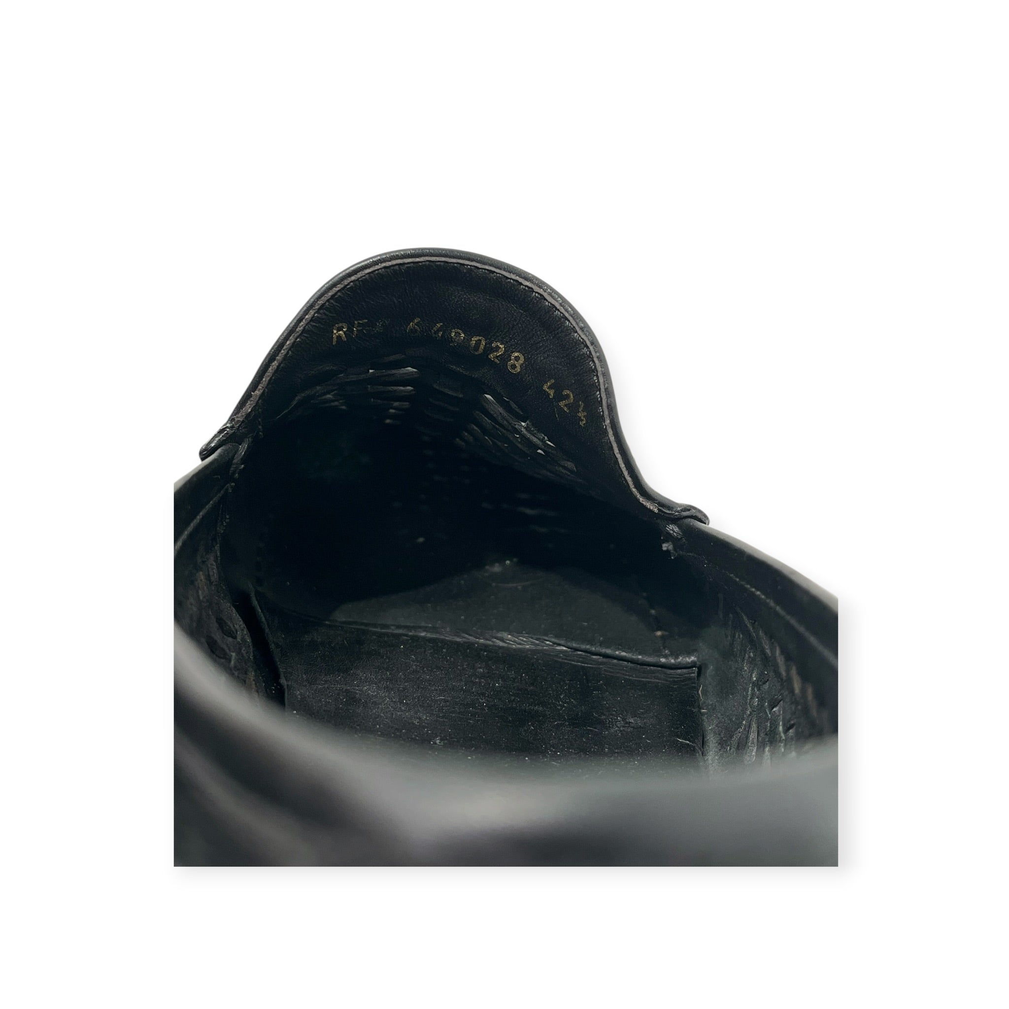 SAINT LAURENT/Loafers/EU 42.5/Leather/BLK/WOVEN BRAIDED SWANN view 10
