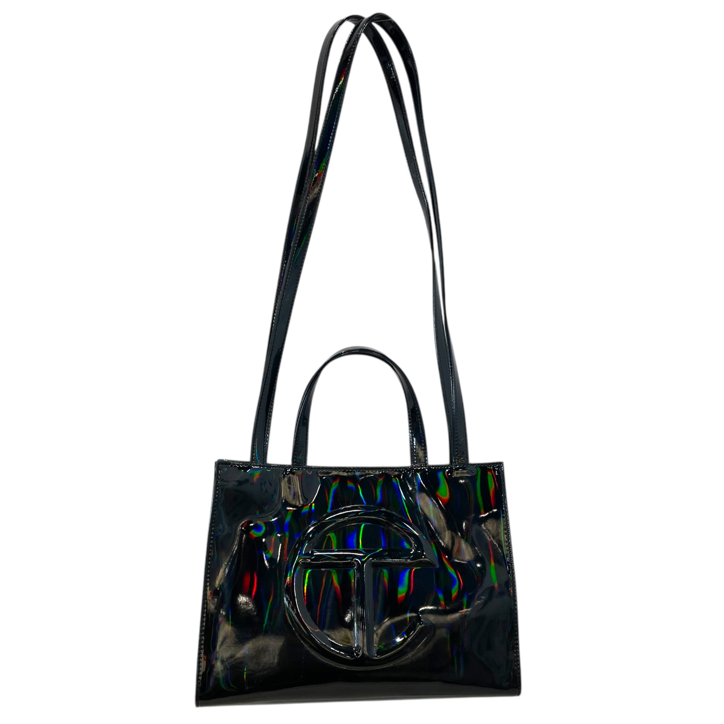 Telfar/Cross Body Bag/Iridescent/BLK/Rainbow Black view 1