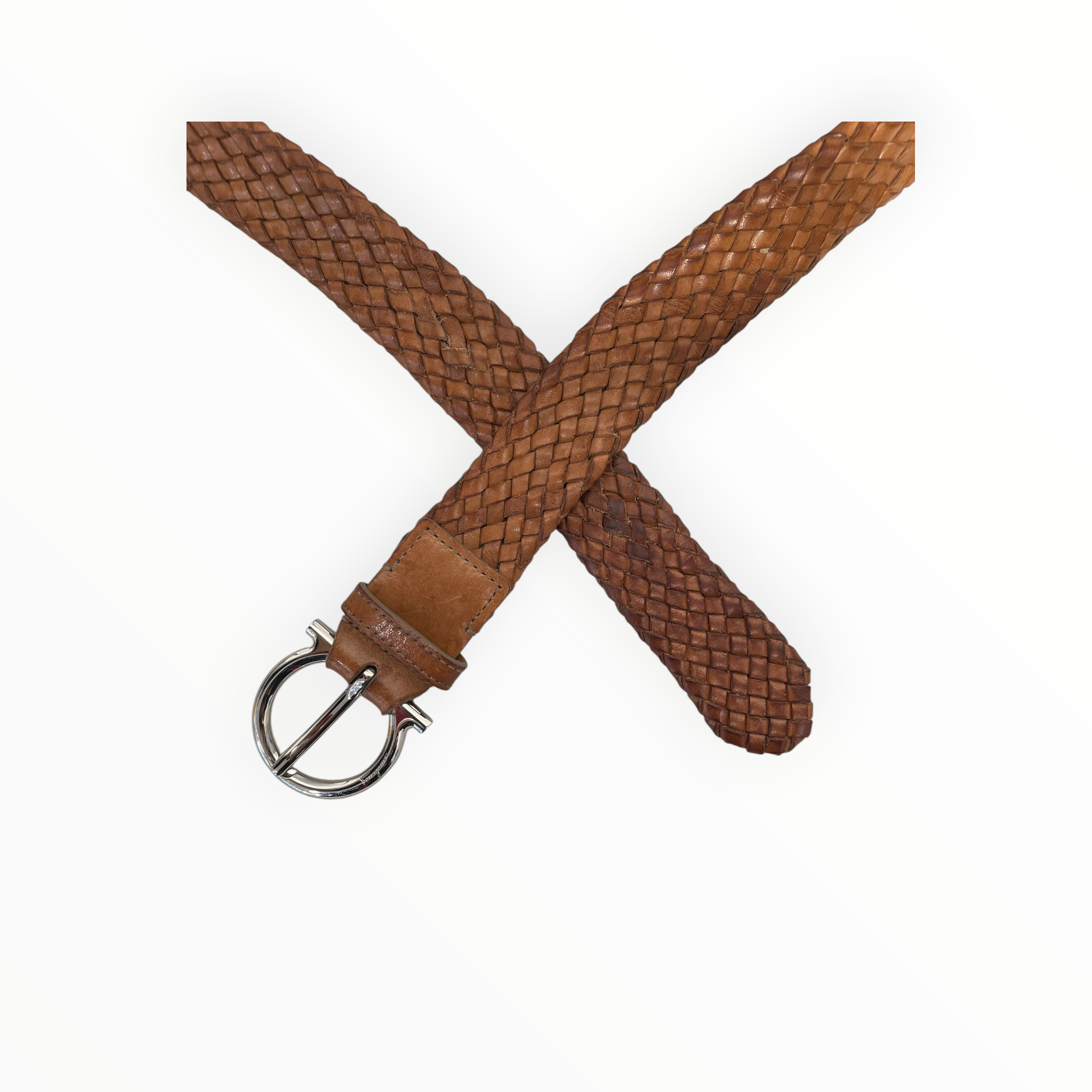 Salvatore Ferragamo/Belt/Leather/BRW/M's/Braided view 2