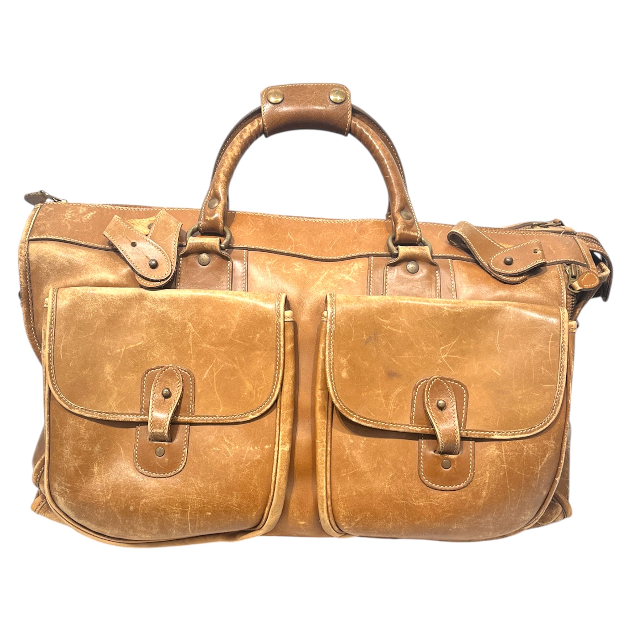 GHURKA/Bag/Leather/BRW/TAN DUFFLE BAG view 1