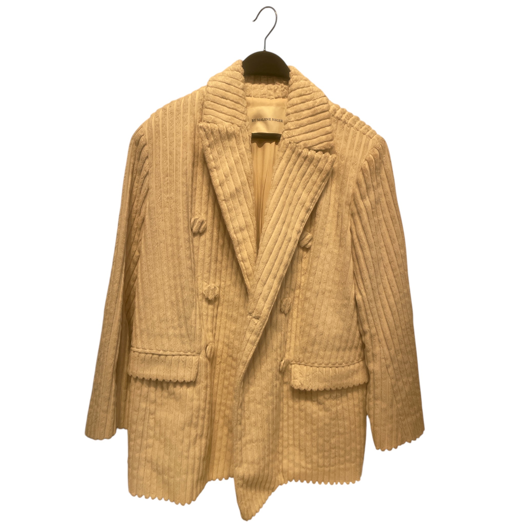 BY MALENE BIRGER/Jacket/38/Stripe/Wool/CRM/ view 1