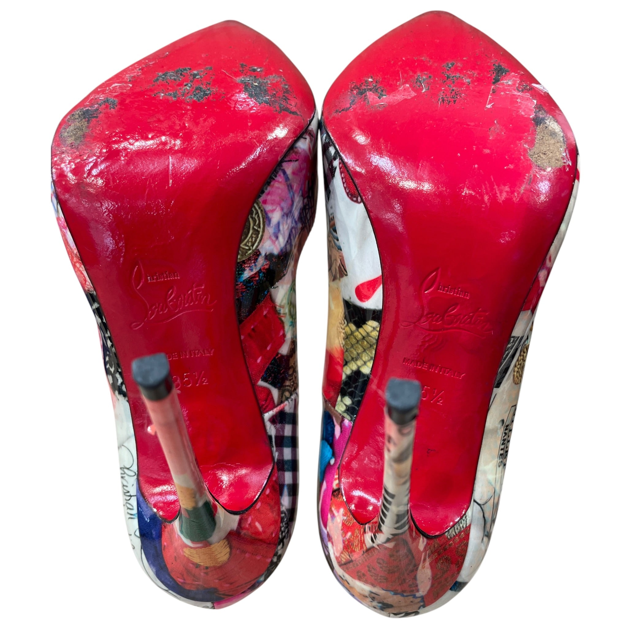 Christian Louboutin/Heels/EU 35.5/All Over Print/Leather/MLT/ view 7
