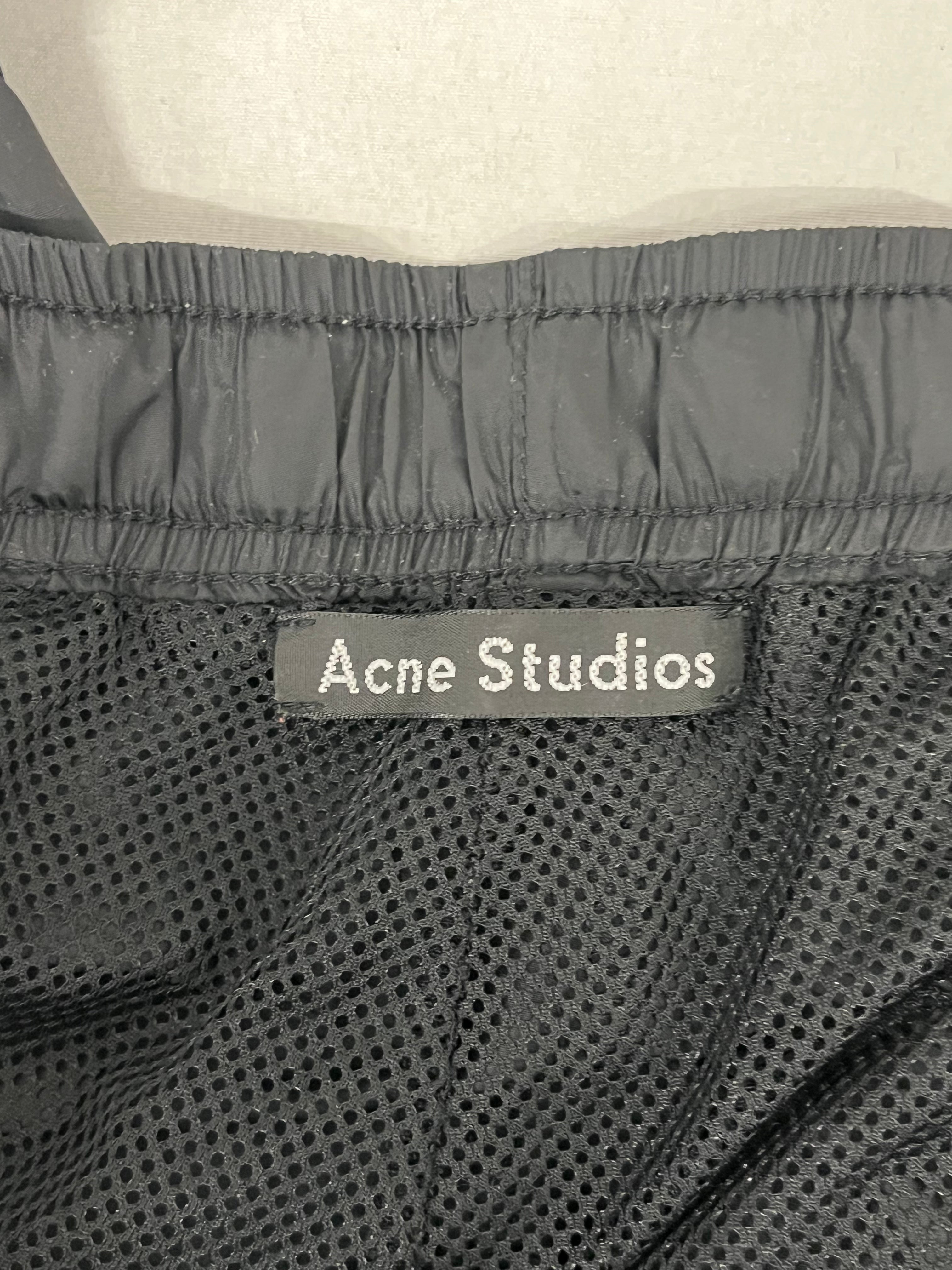 Acne Studios/Pants/L/Nylon/BLK/BROWN SIDE STRIPE view 3