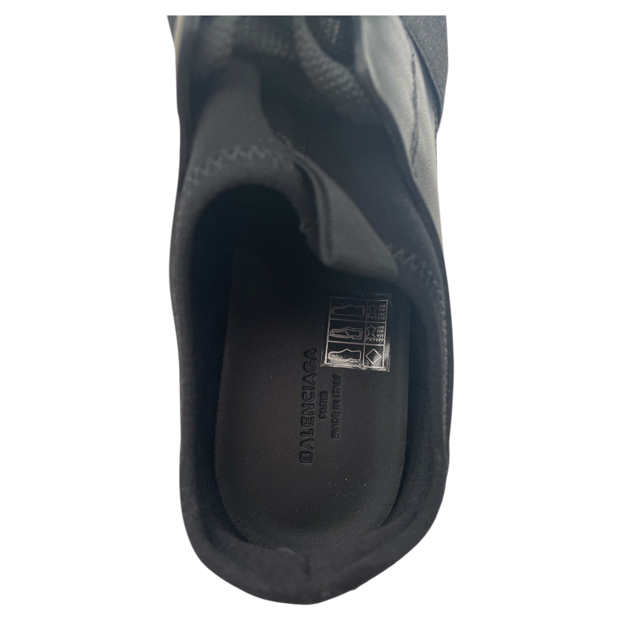 BALENCIAGA/Low-Sneakers/US 5.5/Leather/BLK/Race Runner view 3