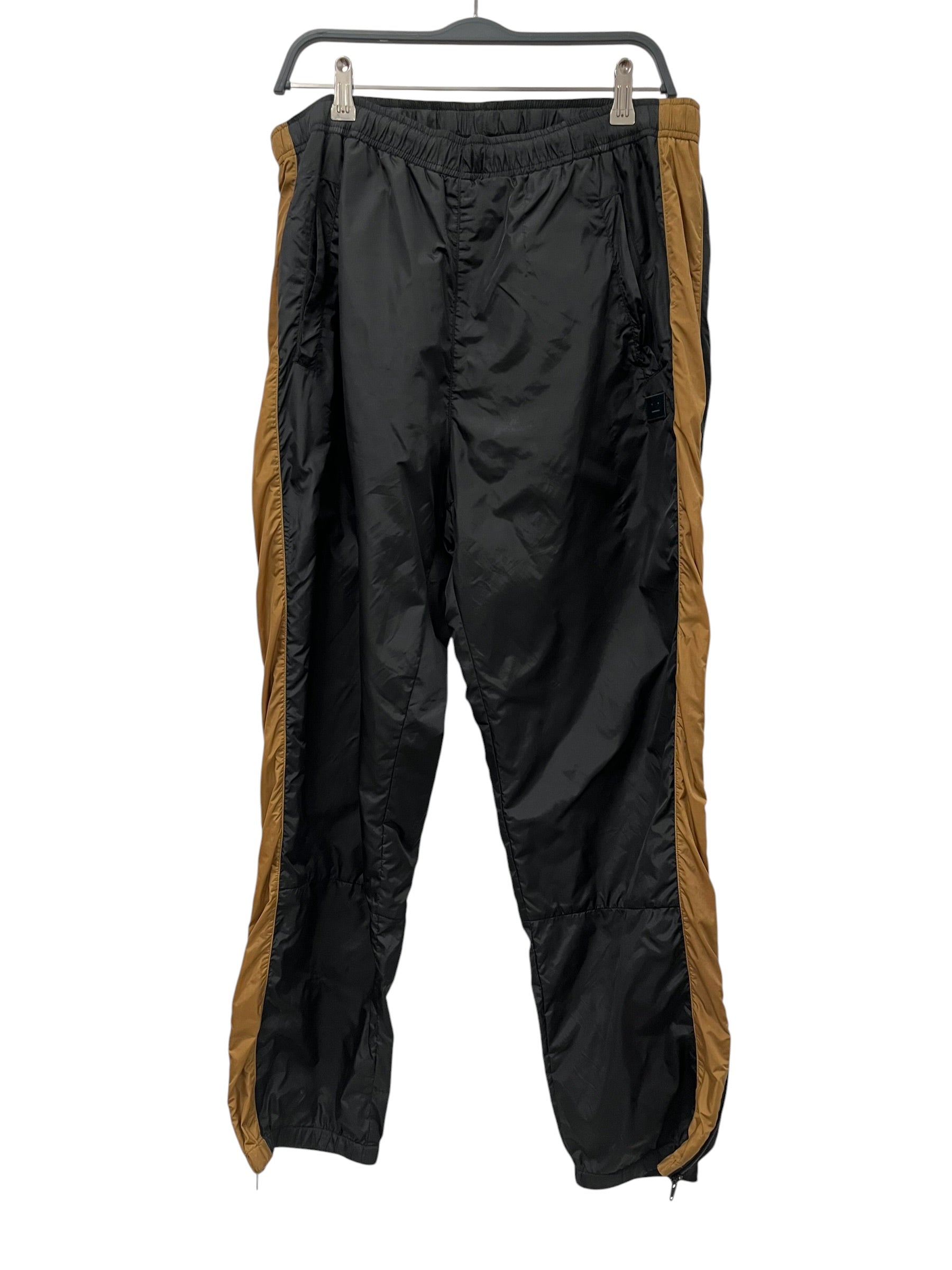 Acne Studios/Pants/L/Nylon/BLK/BROWN SIDE STRIPE view 1