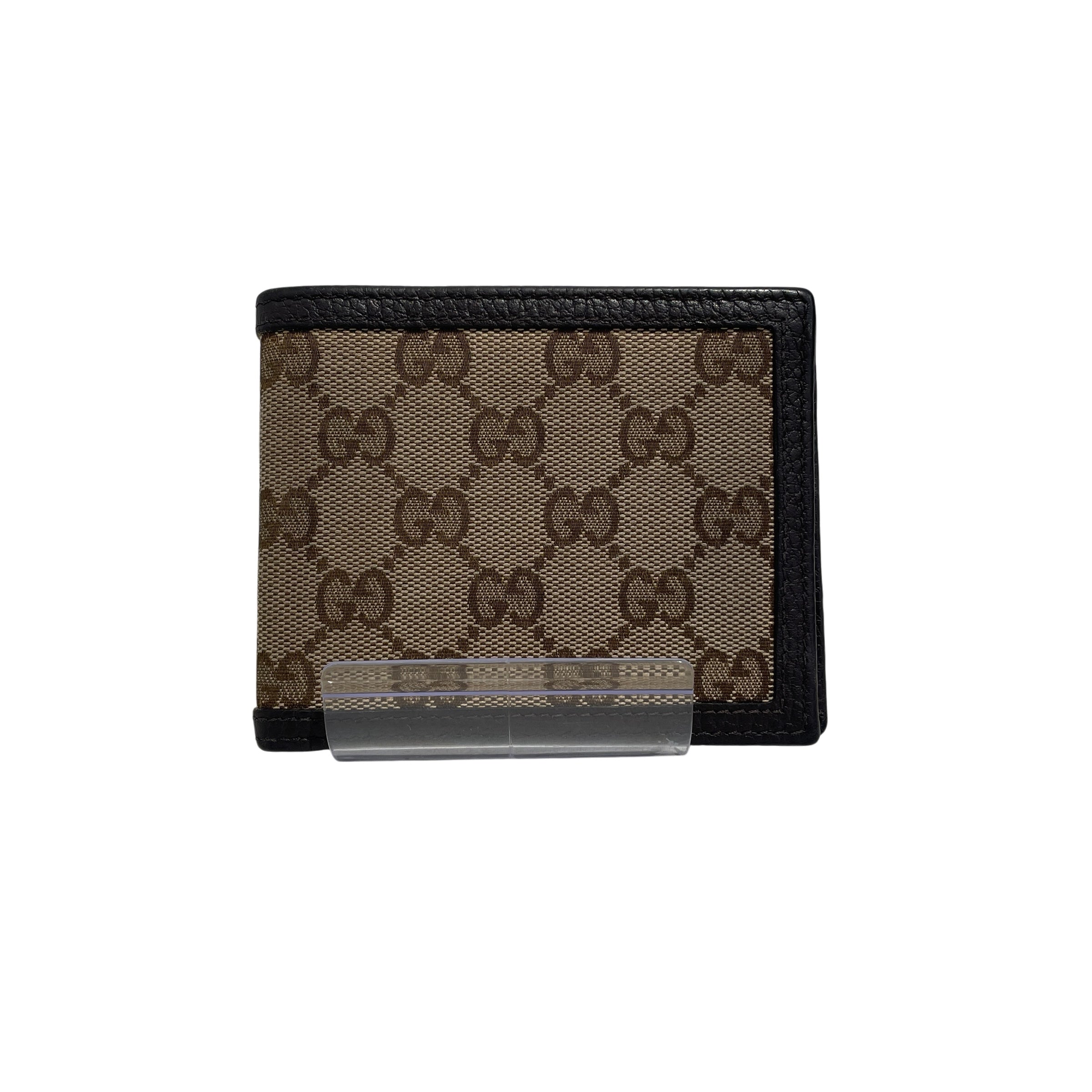 GUCCI/Bifold Wallet/Monogram/Cotton/KHK/ view 1