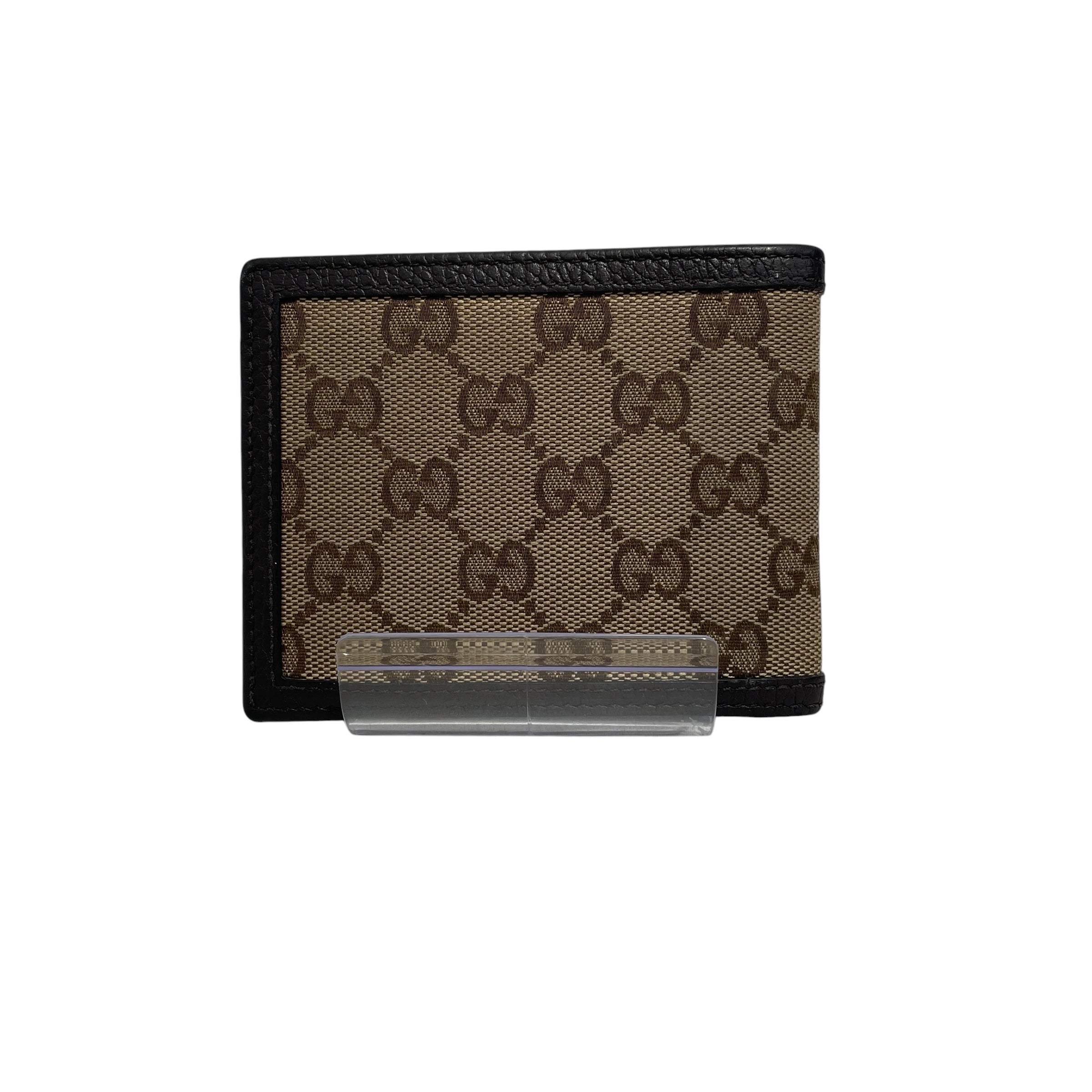 GUCCI/Bifold Wallet/Monogram/Cotton/KHK/ view 2