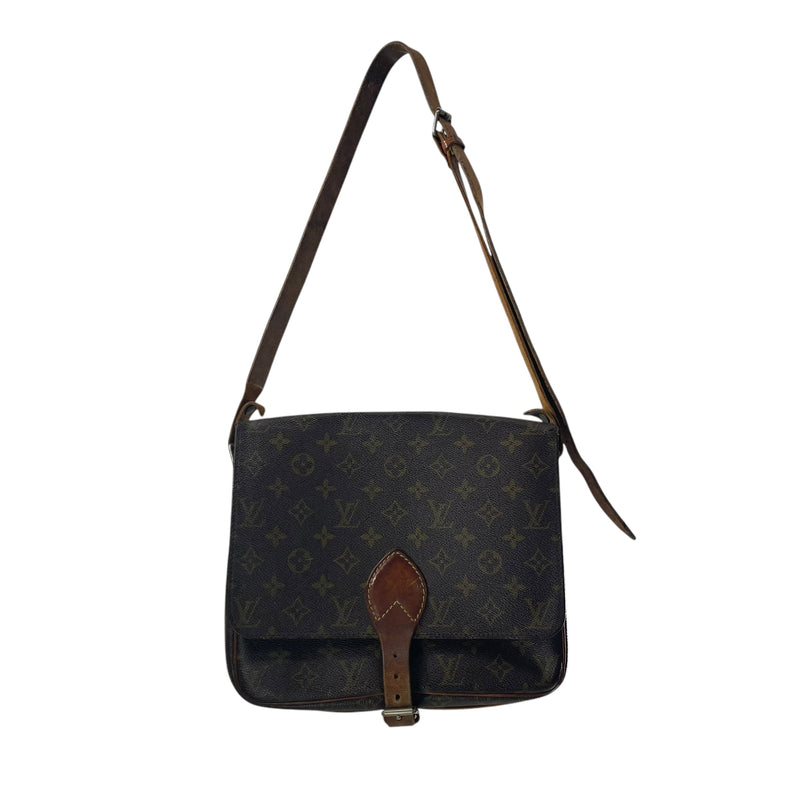 LOUIS VUITTON/Hand Bag/Monogram/Leather/BRW/LV CARTOUCHIERE MESSENGER BAG