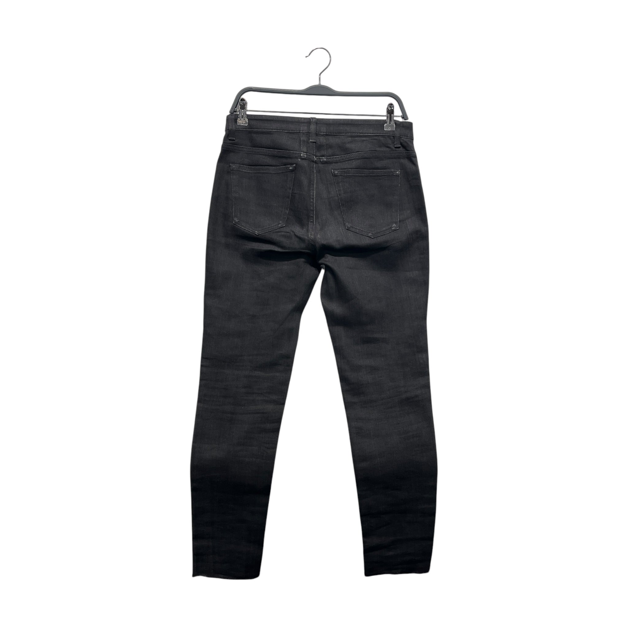 YVES SAINT LAURENT/Skinny Pants/30/Denim/BLK/Distressed/CRASH 2015 DENIM view 2