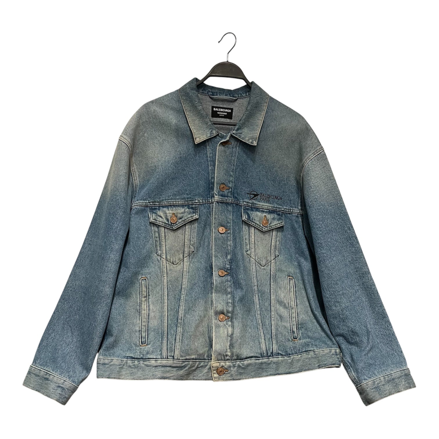 BALENCIAGA/Denim Jkt/S/Denim/BLU/paris view 1