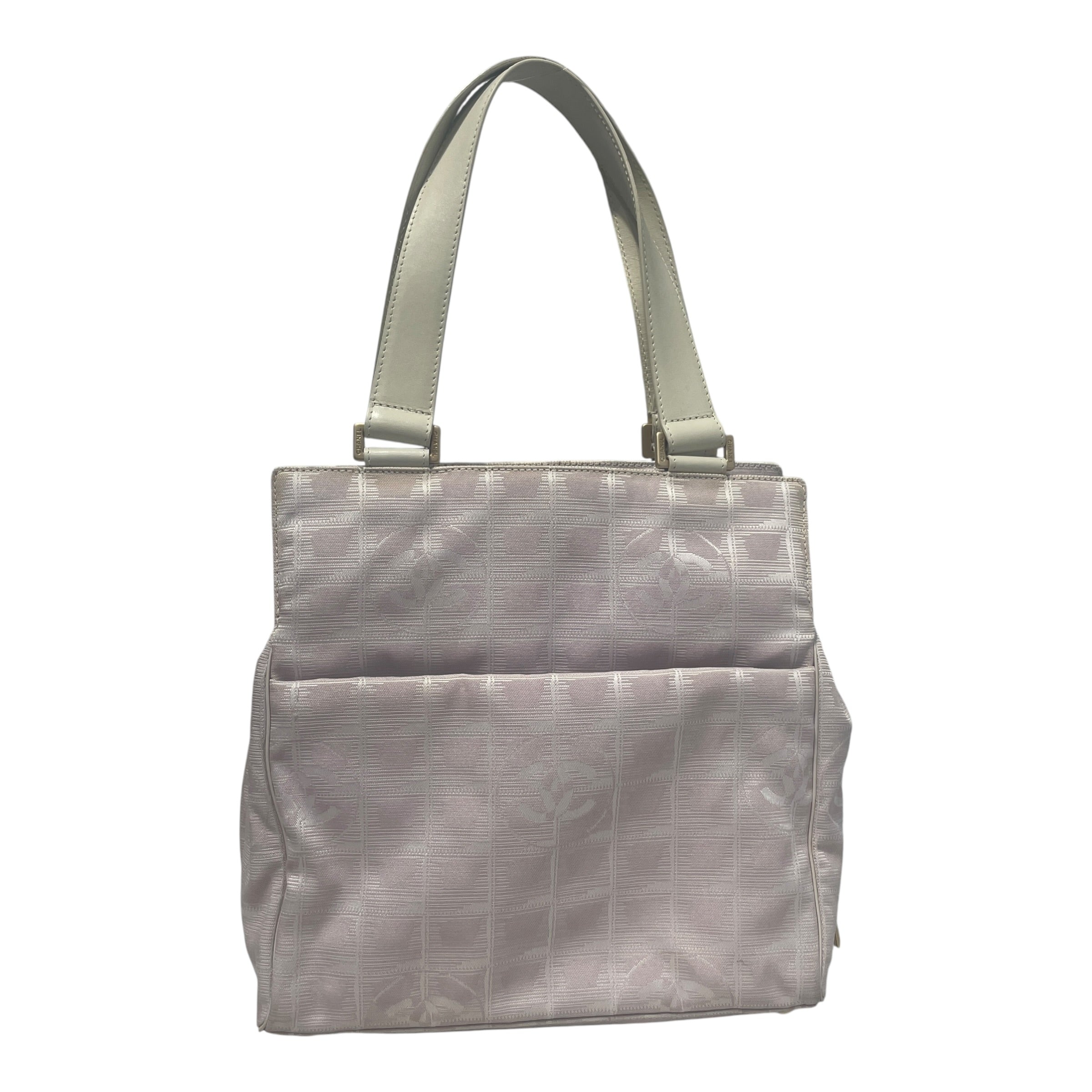 CHANEL/Tote Bag/Monogram/Nylon/PNK/Travel Cream-Tinted CC Bag view 4