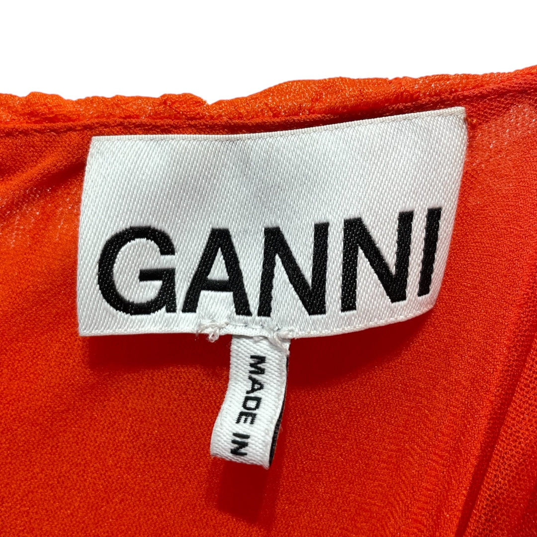 GANNI/LS Dress/S/Polyester/ORN/RN#154757 view 3