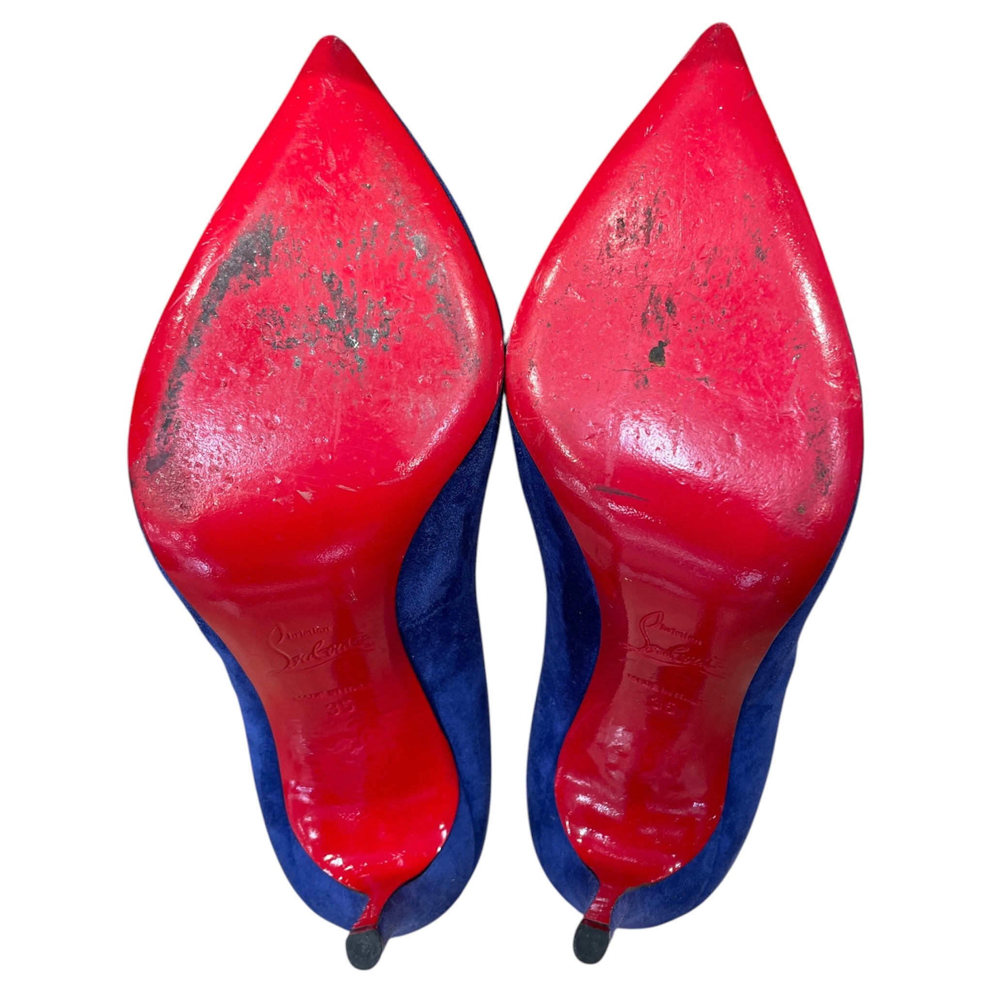 Christian Louboutin/Heels/EU 35/Suede/NVY/ view 6
