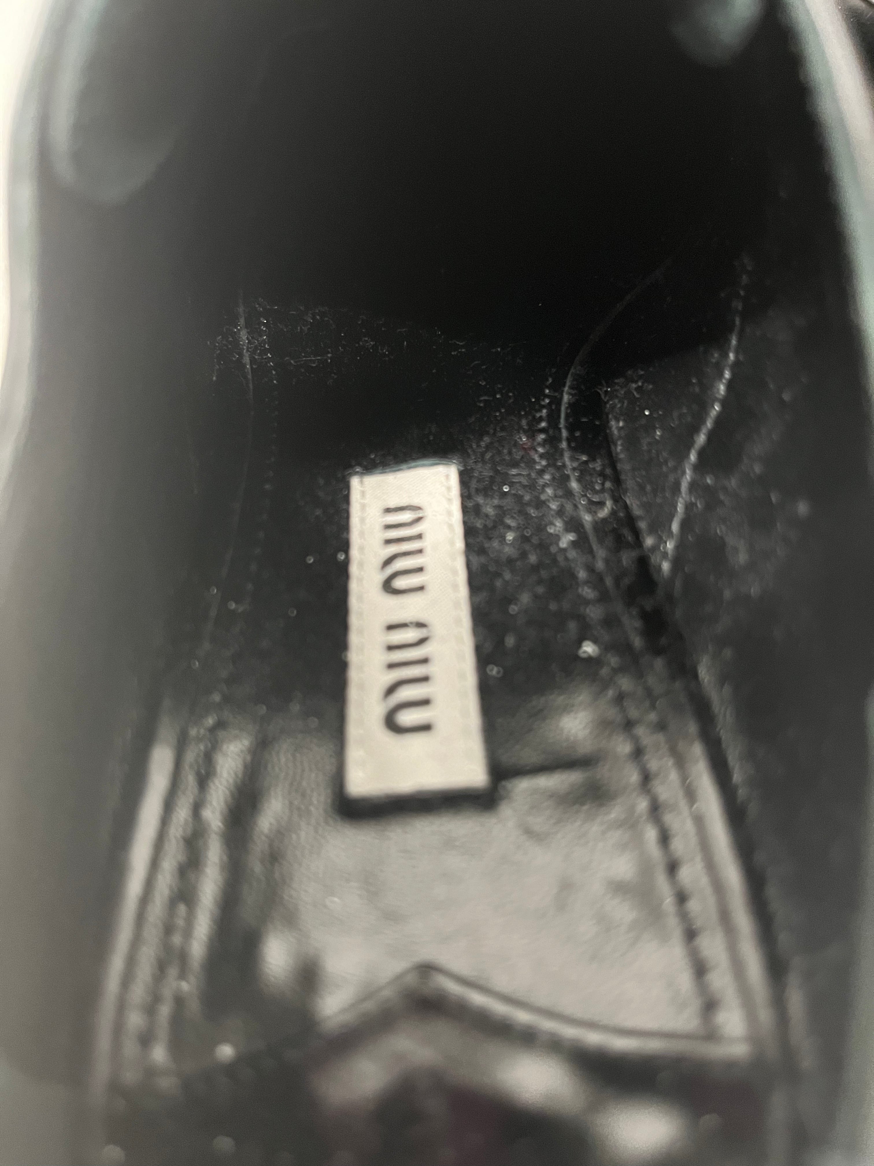 MIU MIU/Shoes/EU 36/Leather/BLK/SILVER TOE view 3