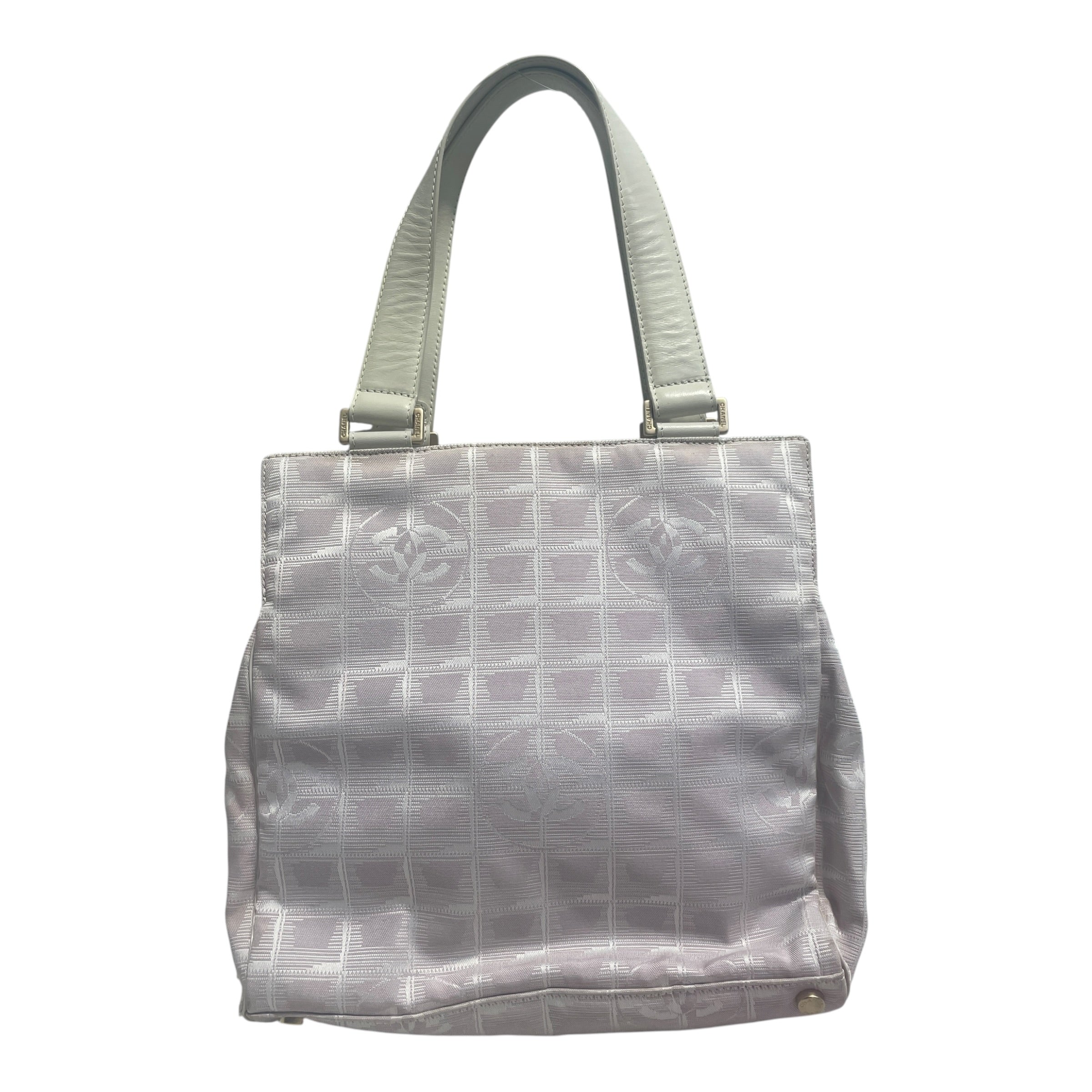 CHANEL/Tote Bag/Monogram/Nylon/PNK/Travel Cream-Tinted CC Bag view 1