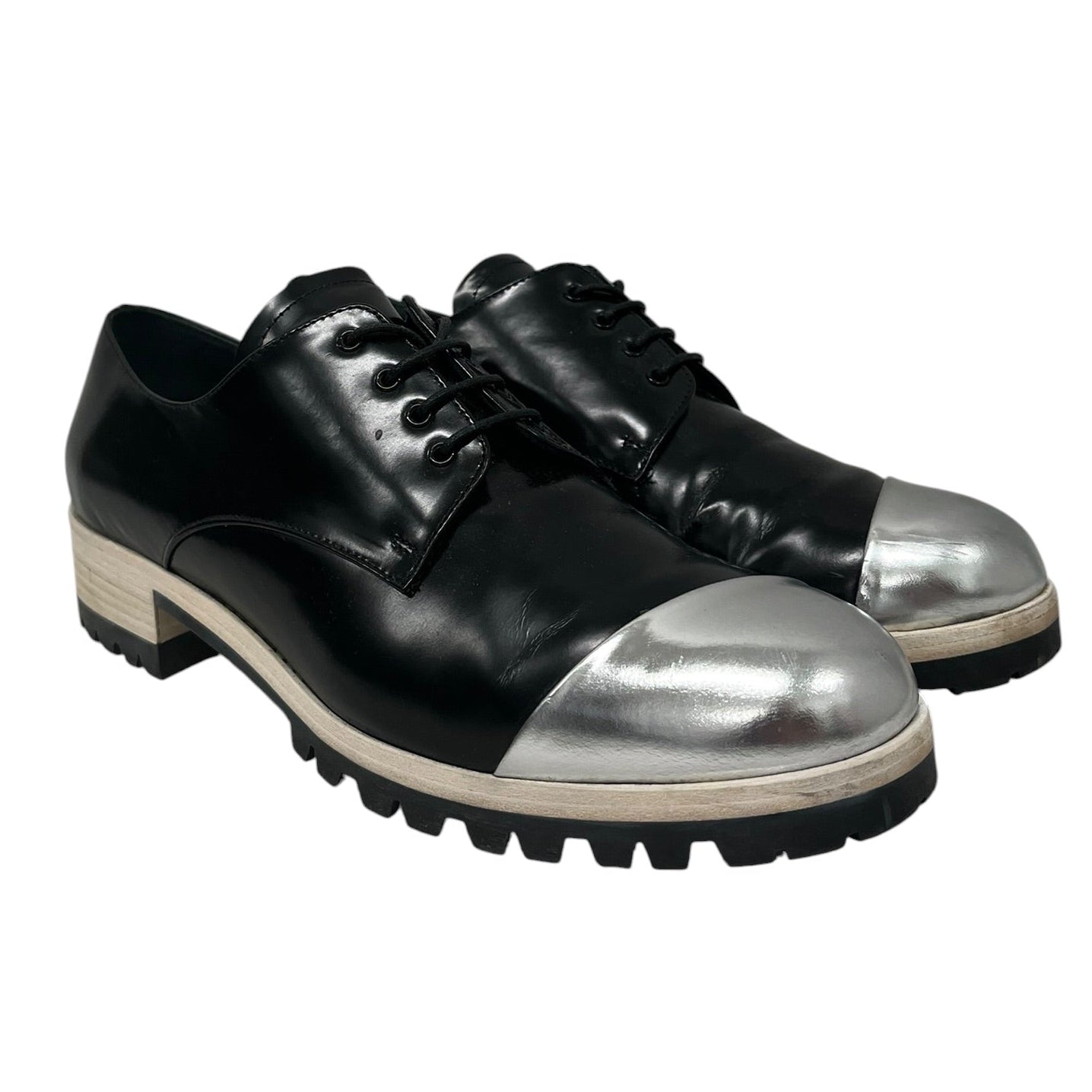 MIU MIU/Shoes/EU 36/Leather/BLK/SILVER TOE view 1