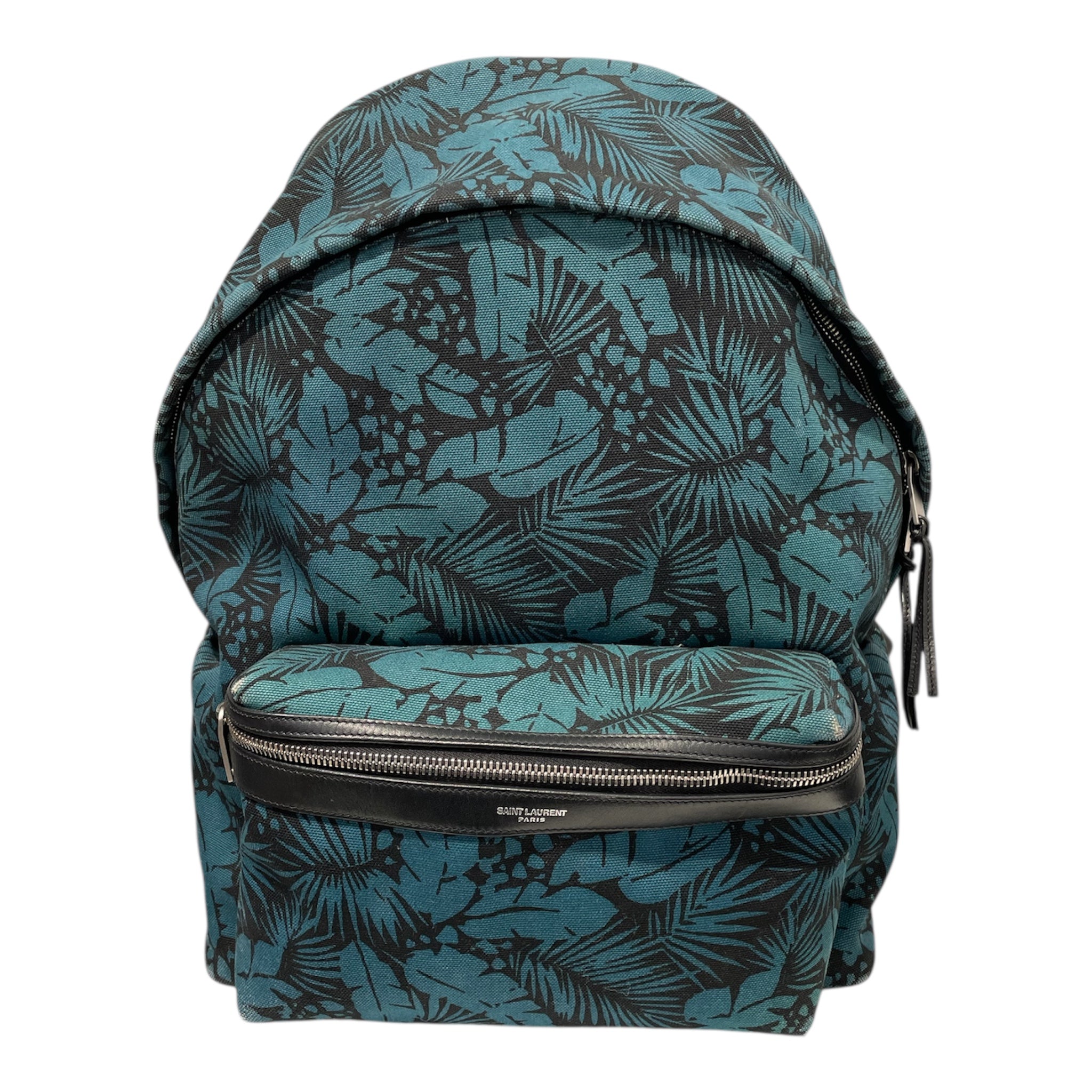 SAINT LAURENT/Backpack/Floral Pattern/Cotton/GRN/FLORAL BACKPACK view 1