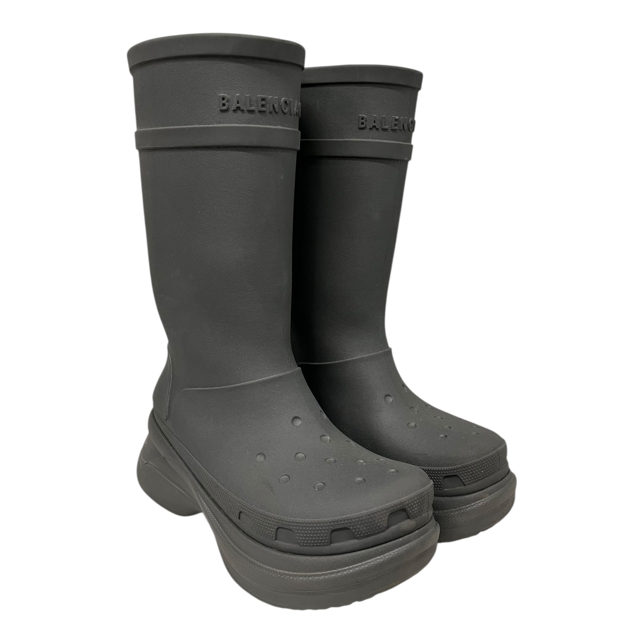 BALENCIAGA/crocs/Boots/EU 43/BLK/HIGH CROCS view 1