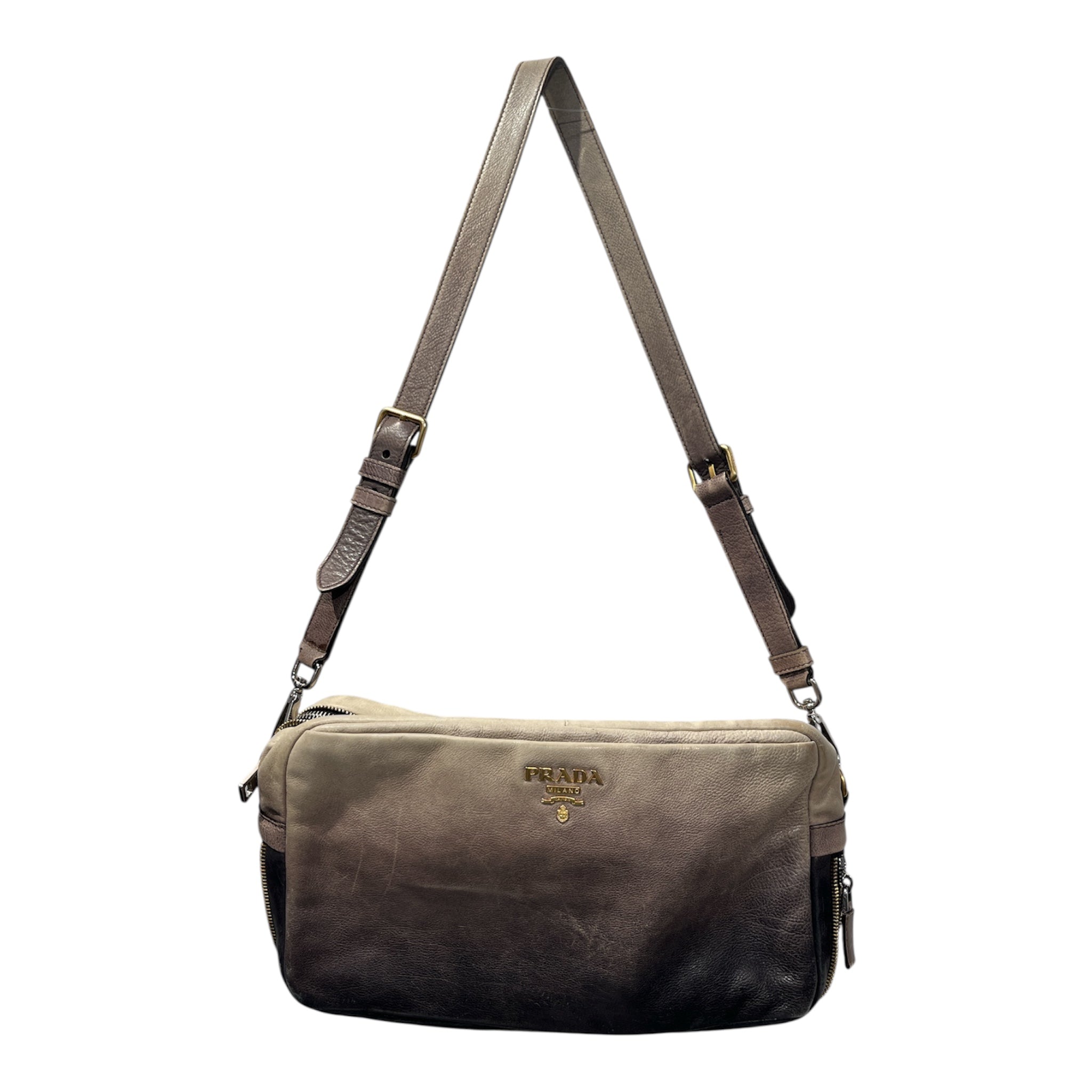 PRADA/Cross Body Bag/Leather/CRM/CREAM/PURPLE GRADIENT view 1