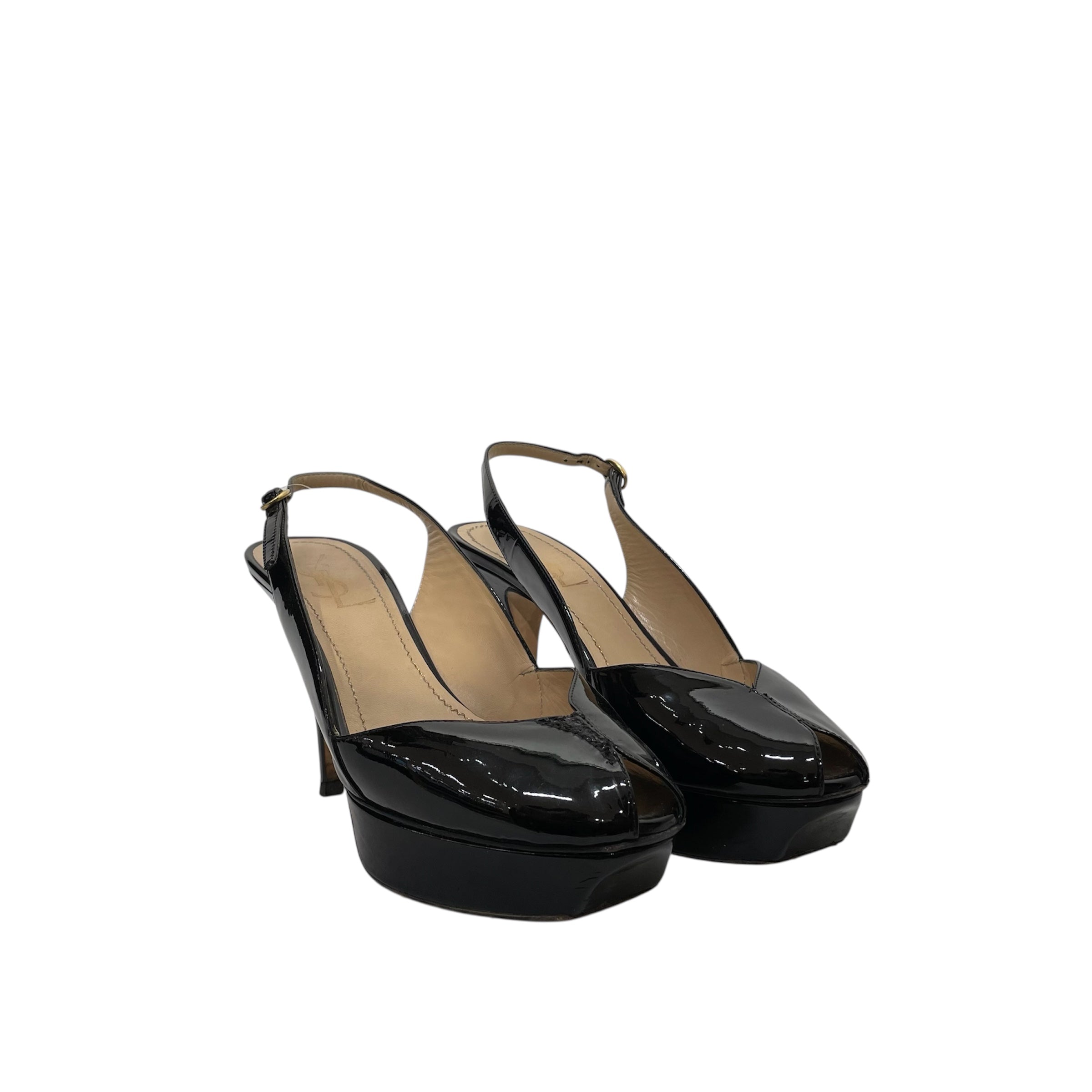 YVES SAINT LAURENT/Heels/EU 38.5/BLK/TRIBUTE view 1