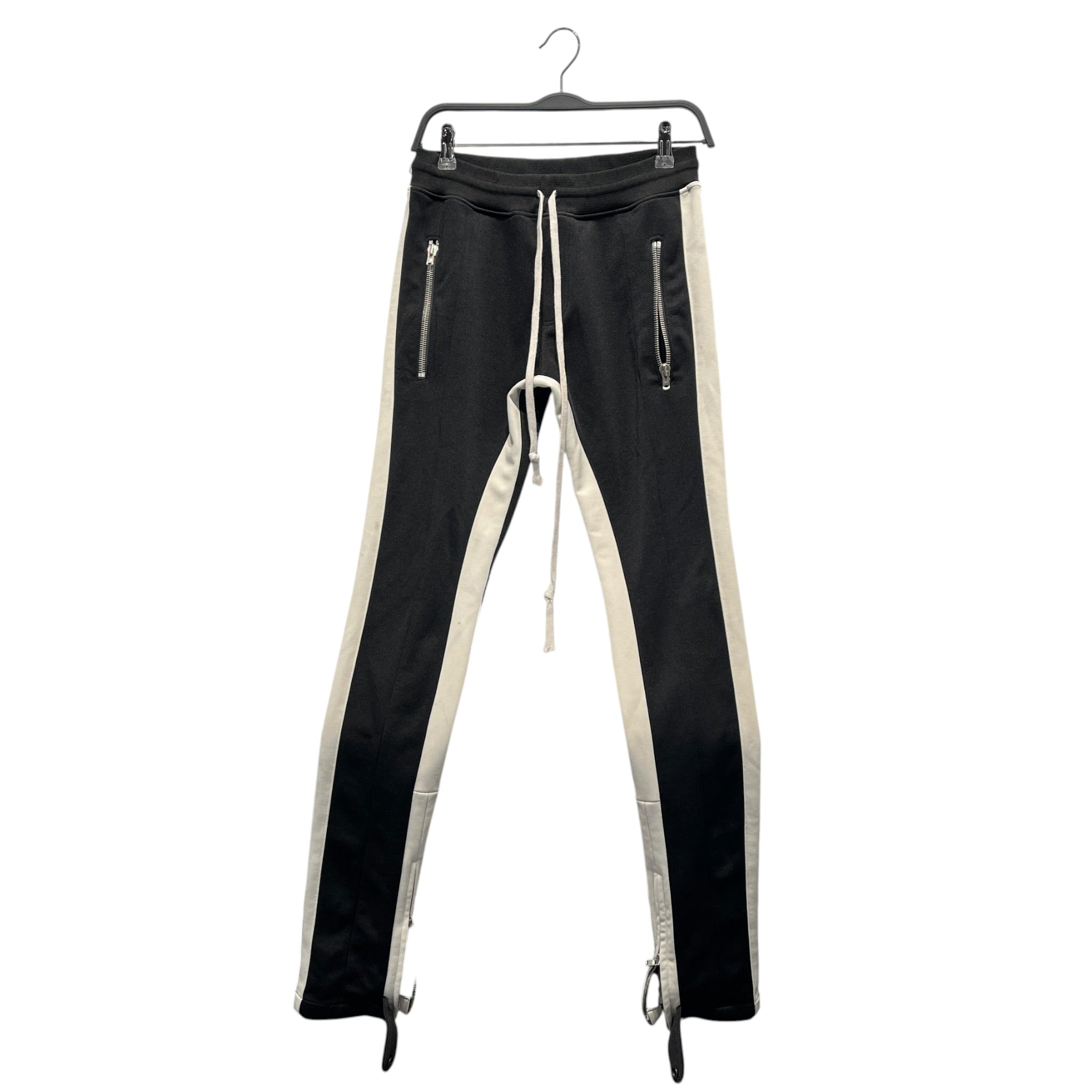 FEAR OF GOD/Pants/S/Polyester/BLK/WHITE SIDE STRIPE TRACKPANTS view 1
