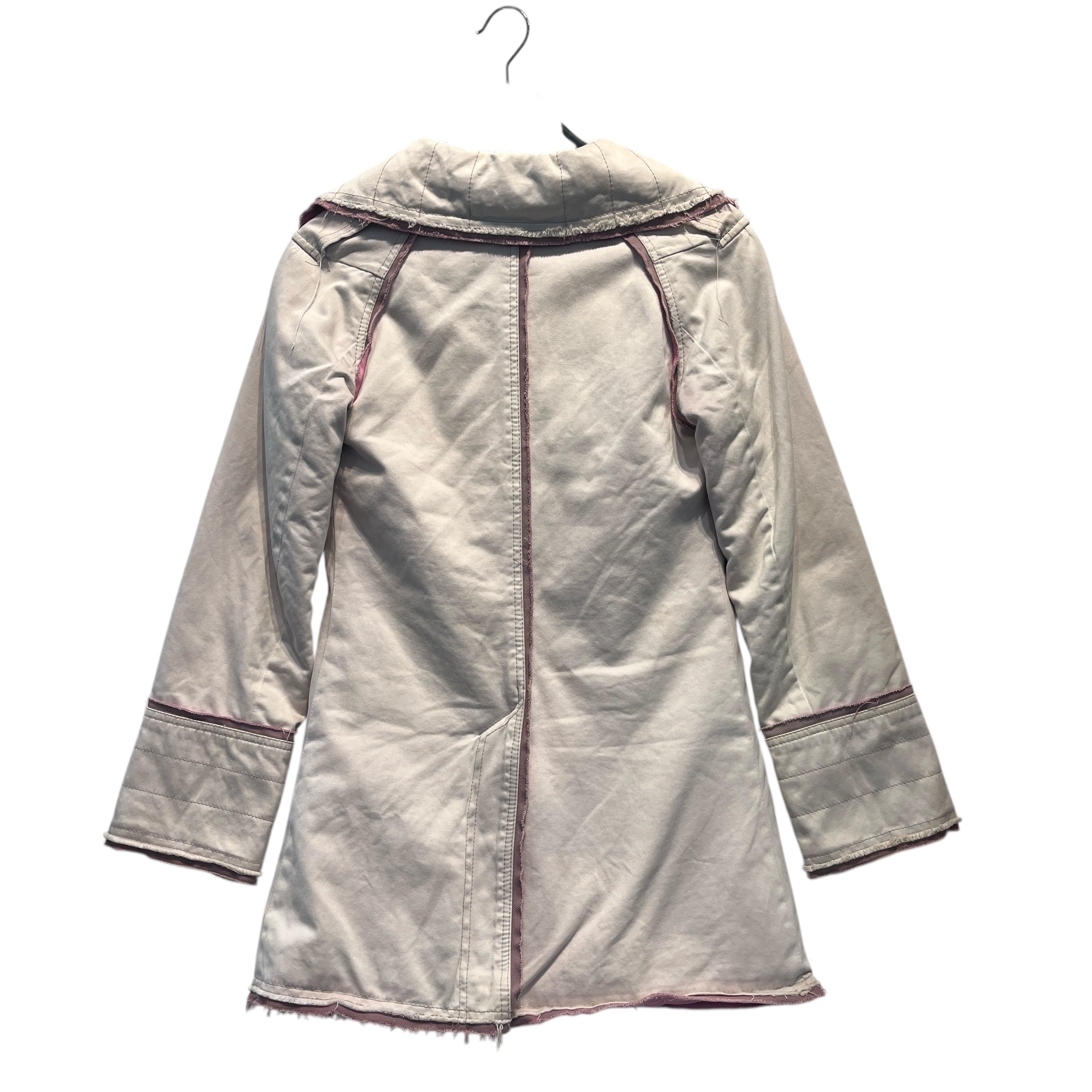 DIESEL/Coat/XS/Cotton/PPL/DENIM TRENCH PINK PURPLE view 2