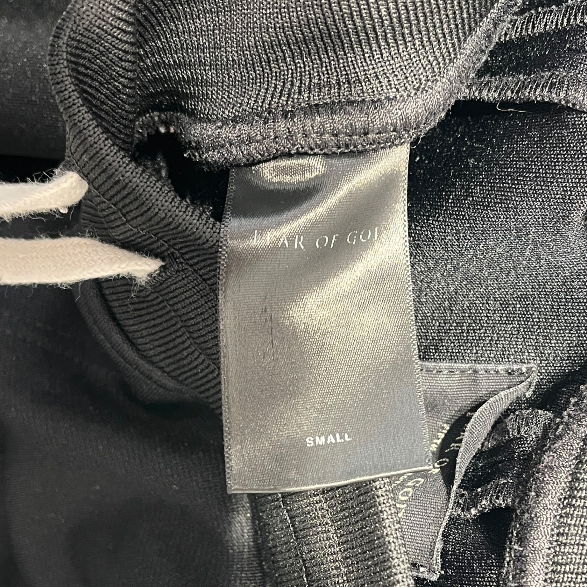 FEAR OF GOD/Pants/S/Polyester/BLK/WHITE SIDE STRIPE TRACKPANTS view 4