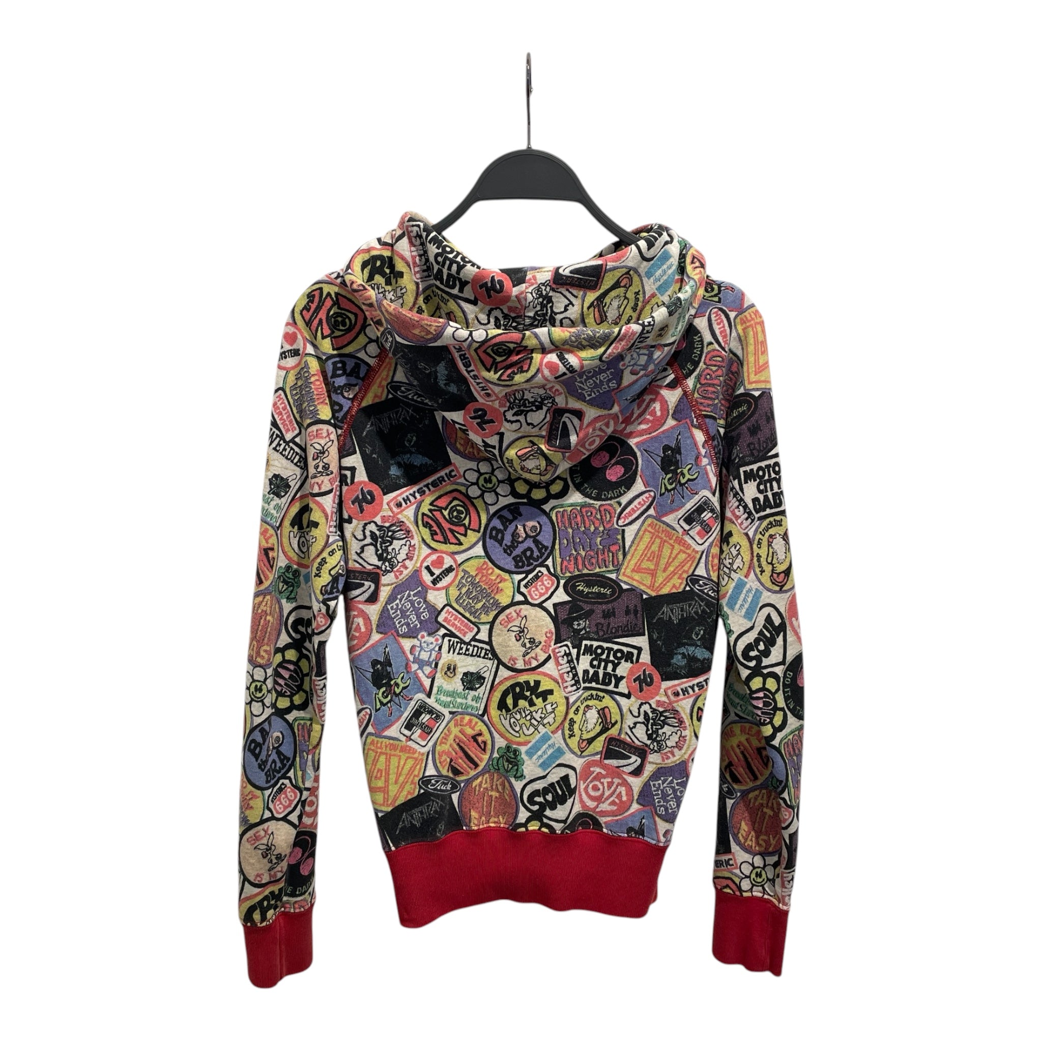 HYSTERIC GLAMOUR/Zip Up Hoodie/S/M/Graphic/Cotton/MLT/ALL OVER GRAPHIC view 2