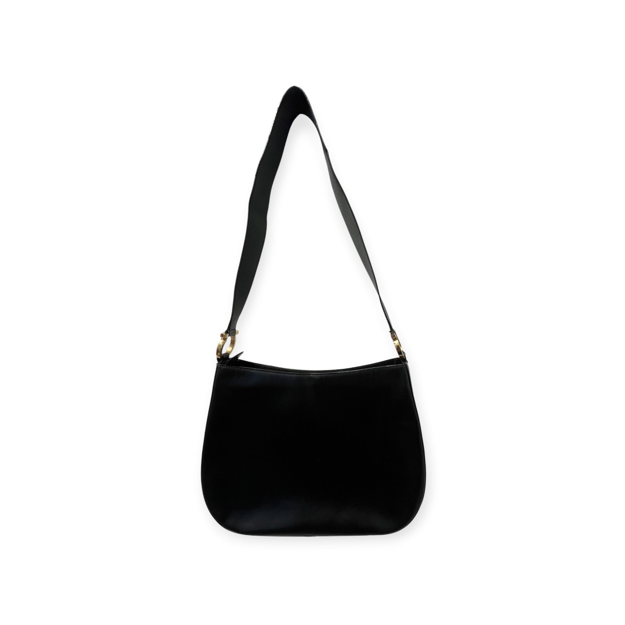 Salvatore Ferragamo/Bag/Leather/BLK/VINTAGE SHOULDER BAG view 2
