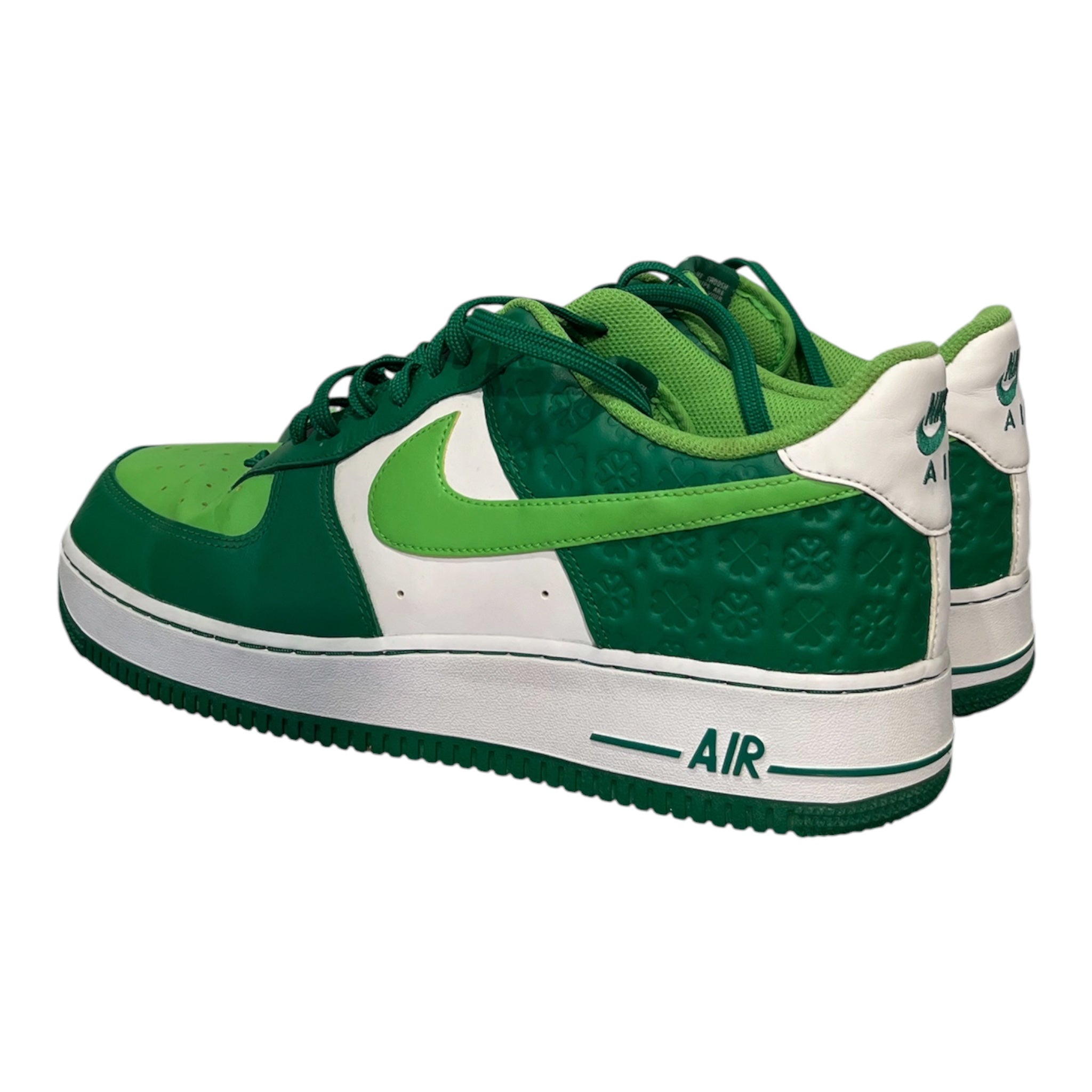 NIKE/AIR FORCE 1 LOW ST. PATRICKS DAY/Low-Sneakers/US 12/All Over Print/Leather/GRN/DD8458-300 view 2