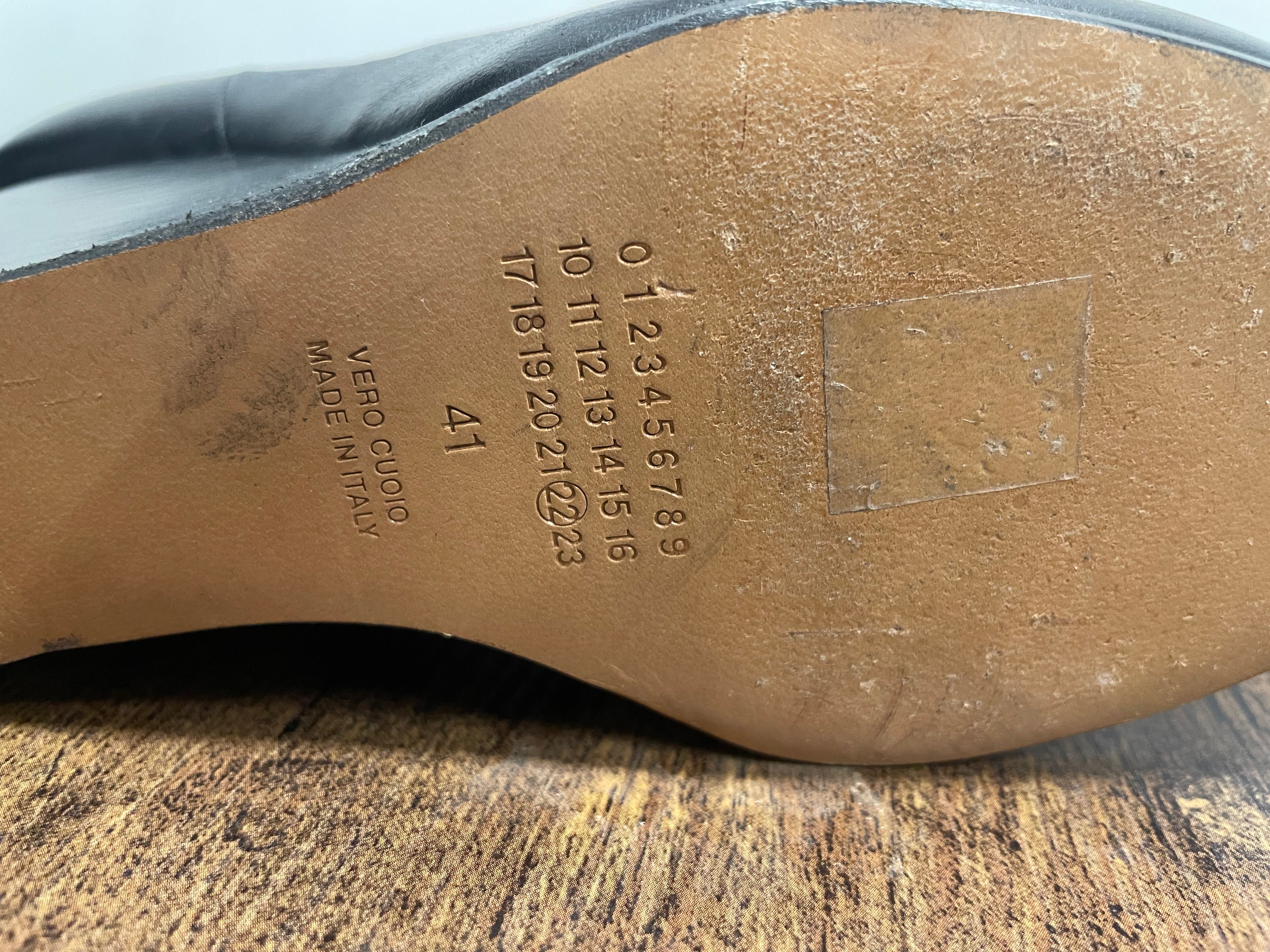 Maison Margiela/Heels/US 9/Leather/BLK/WEDGE HEEL W/ CUTOUT view 4