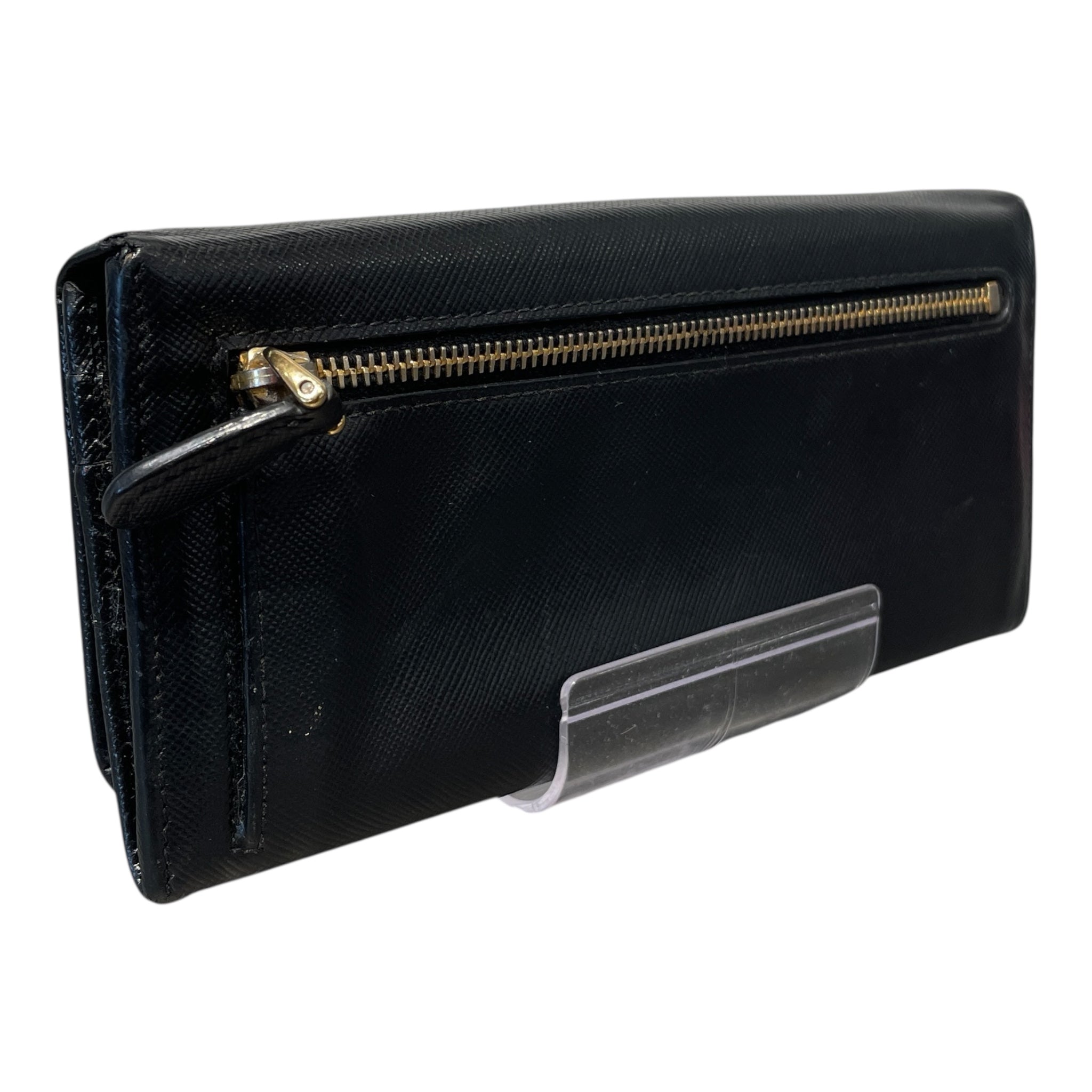 PRADA/Long Wallet/Leather/BLK/ view 2