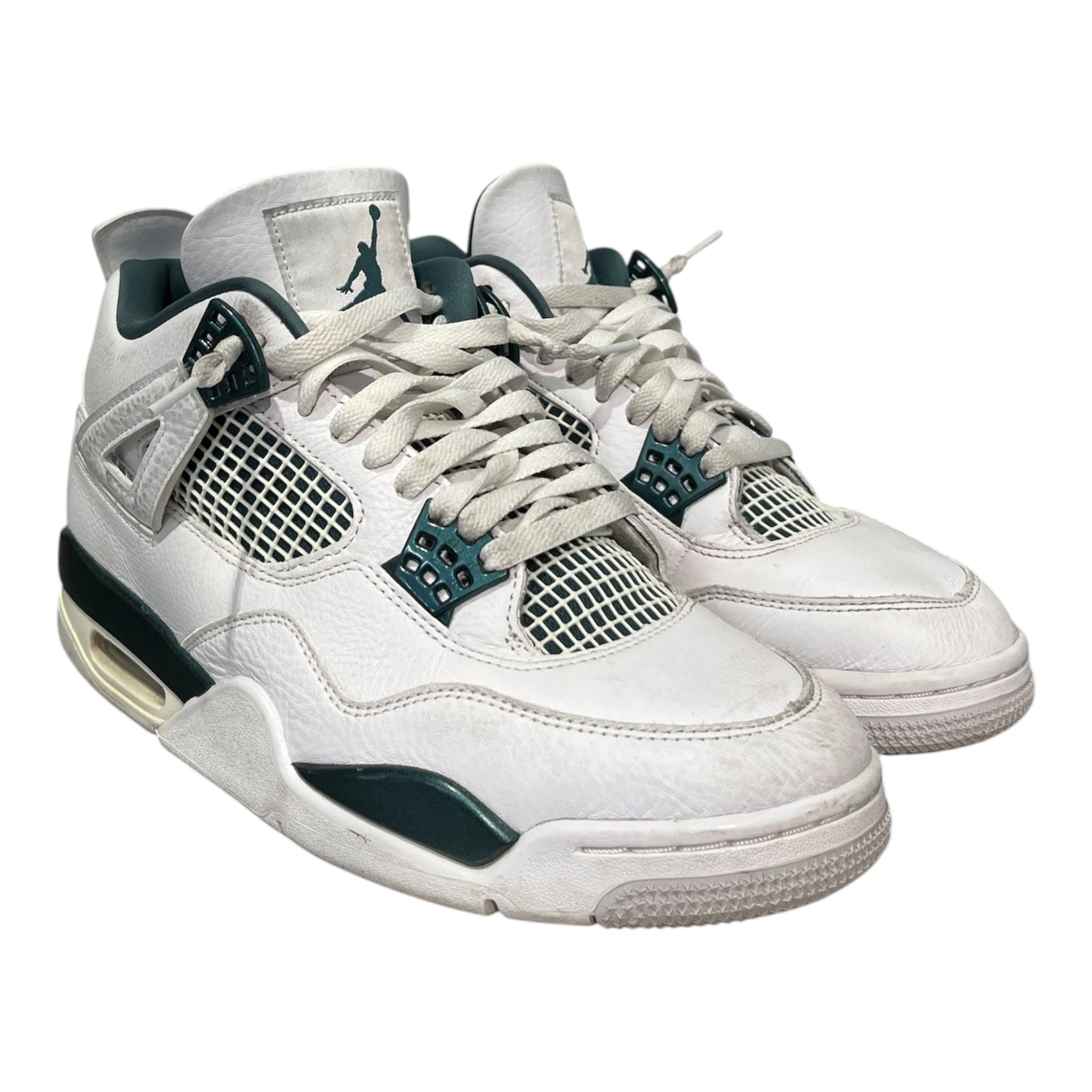 NIKE/AIR JORDAN 4 RETRO/Hi-Sneakers/US 8.5/Leather/WHT/FQ8138-103 view 1