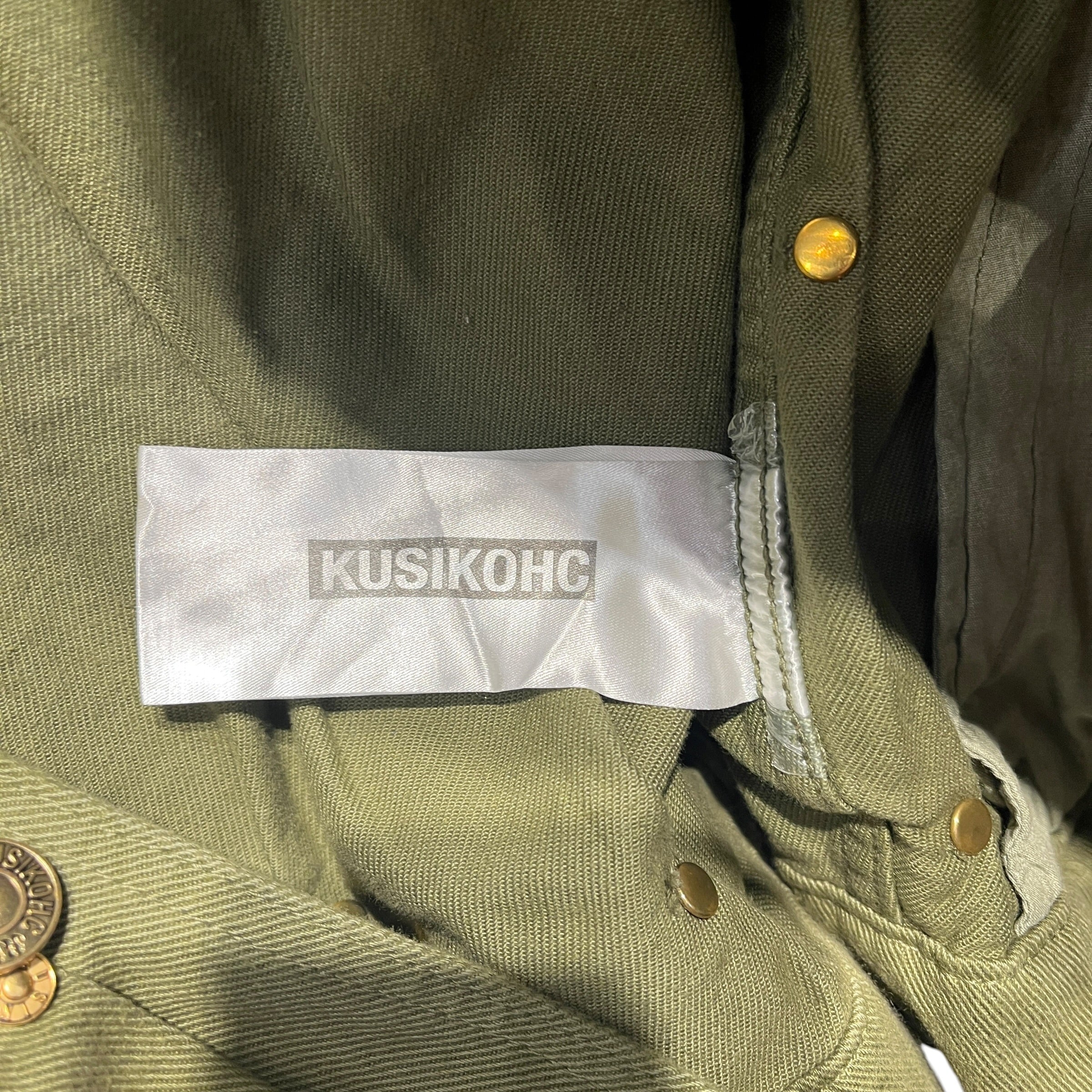 KUSIKOHC/Denim Jkt/S/Cotton/GRN/BLACK&OLIVE DISTRESS.DENIM JKT view 4