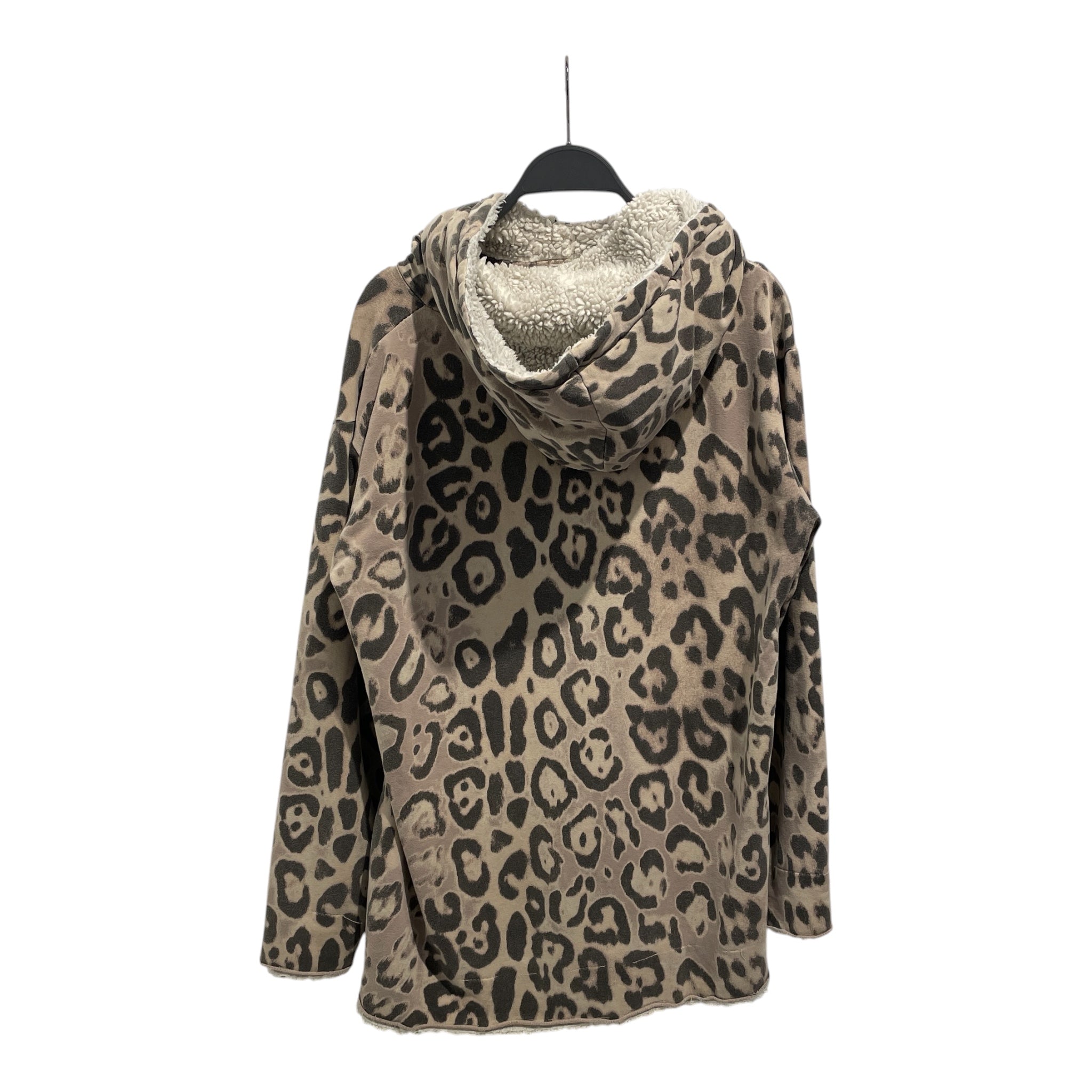 Helmut Lang/Hoodie/4/Leopard/Cotton/BEG/LEOPARD PRINT view 2