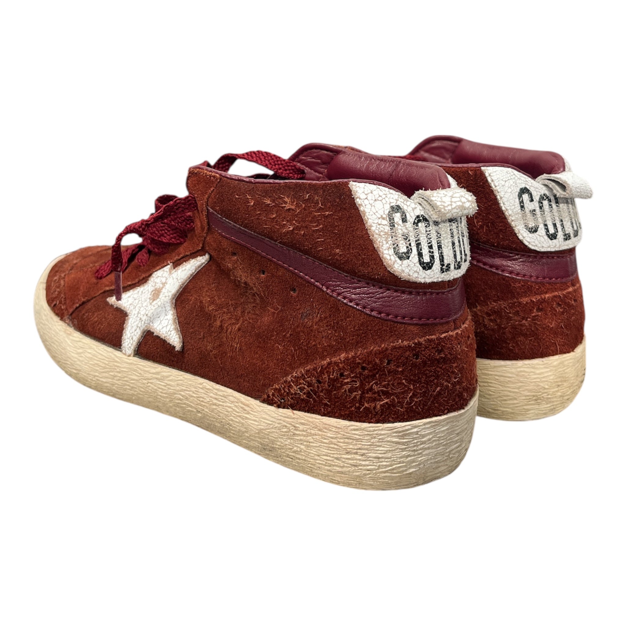 GOLDEN GOOSE/Hi-Sneakers/EU 37/Suede/BRD/WHITE STAR ON SIDES view 2