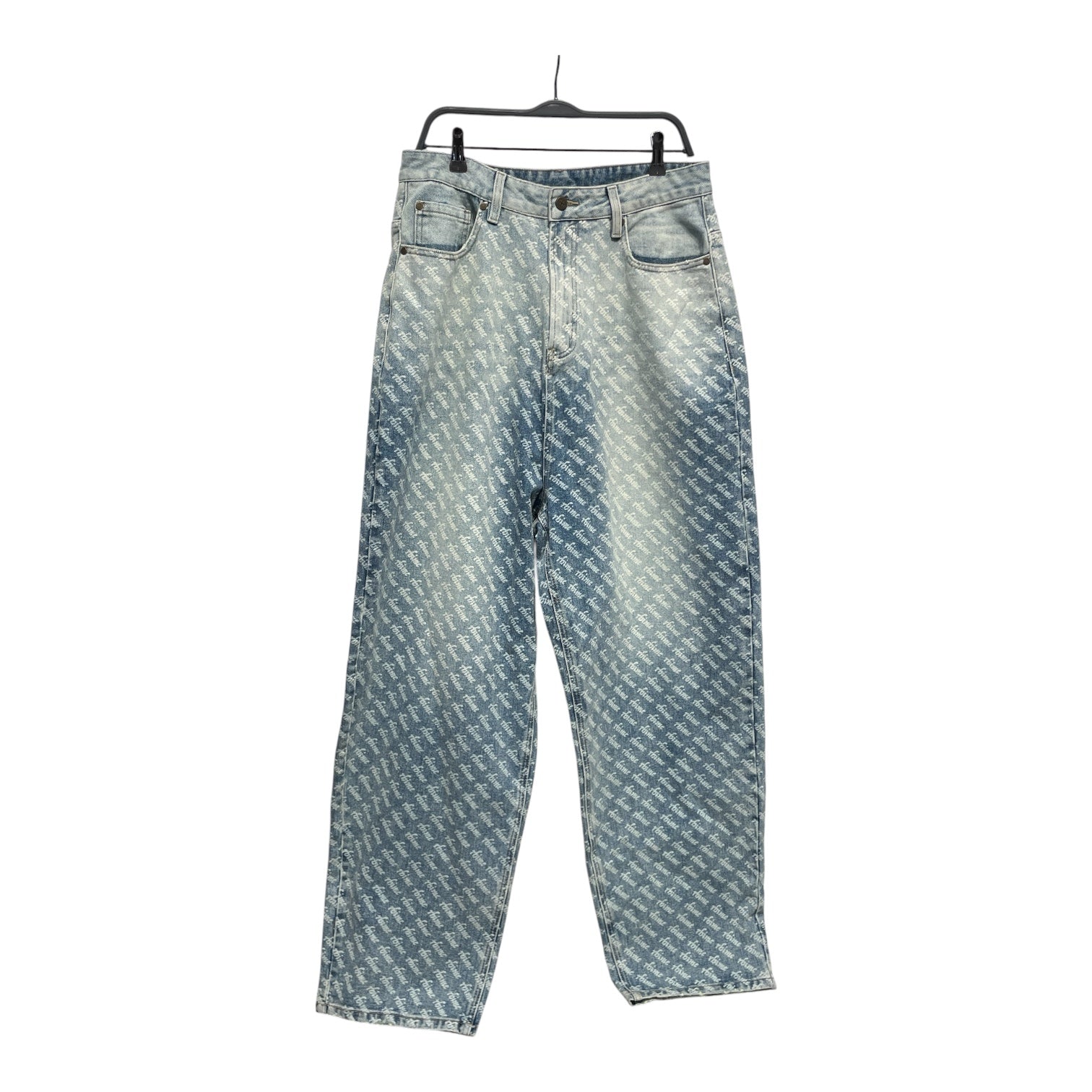 RHIME/Straight Pants/S/Denim/BLU/Low-rise/All Over Print/ view 1