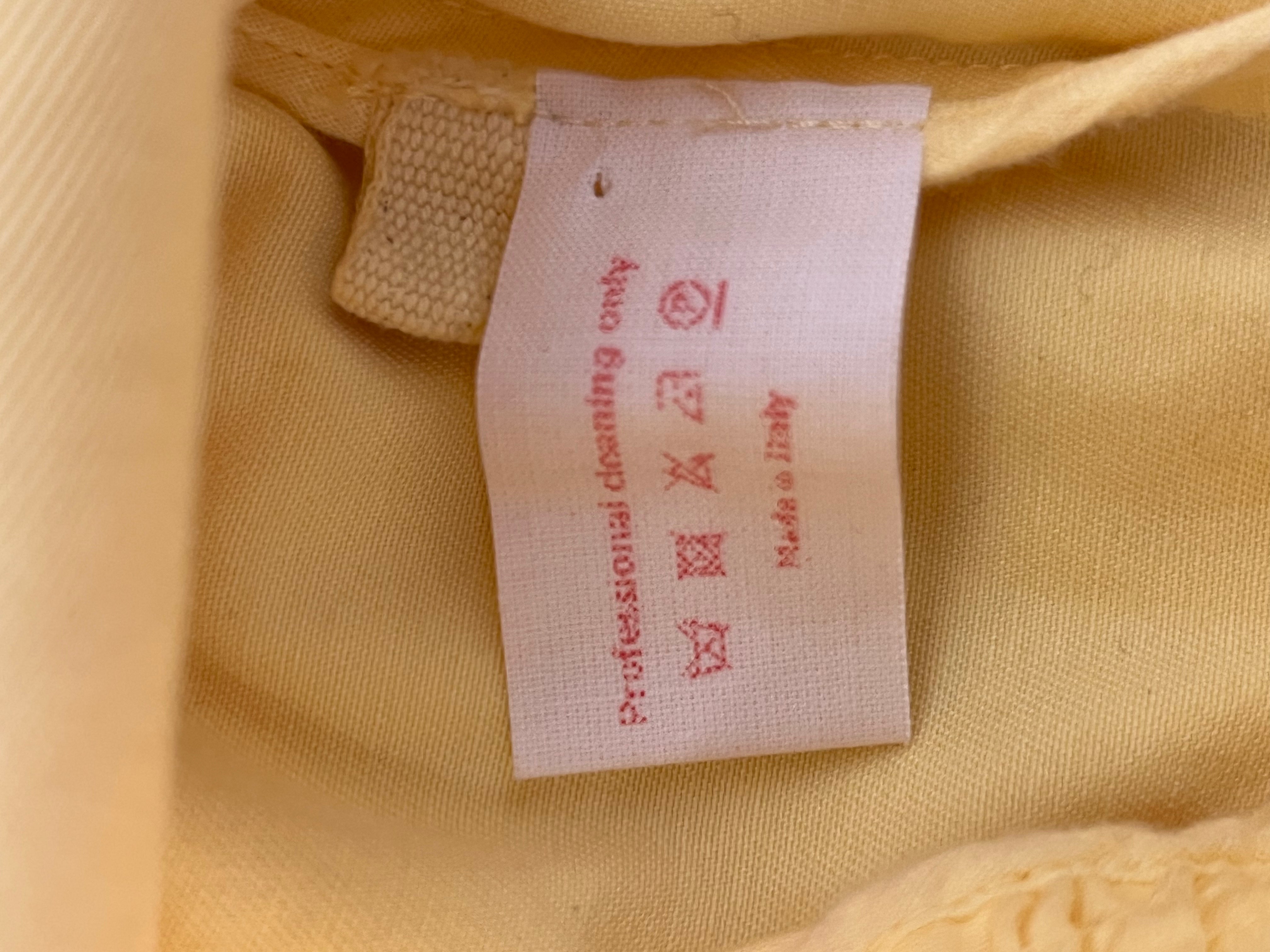 MARNI/Coat/42/Cotton/YEL/LEATHER LOOPS LIGHT COAT view 4