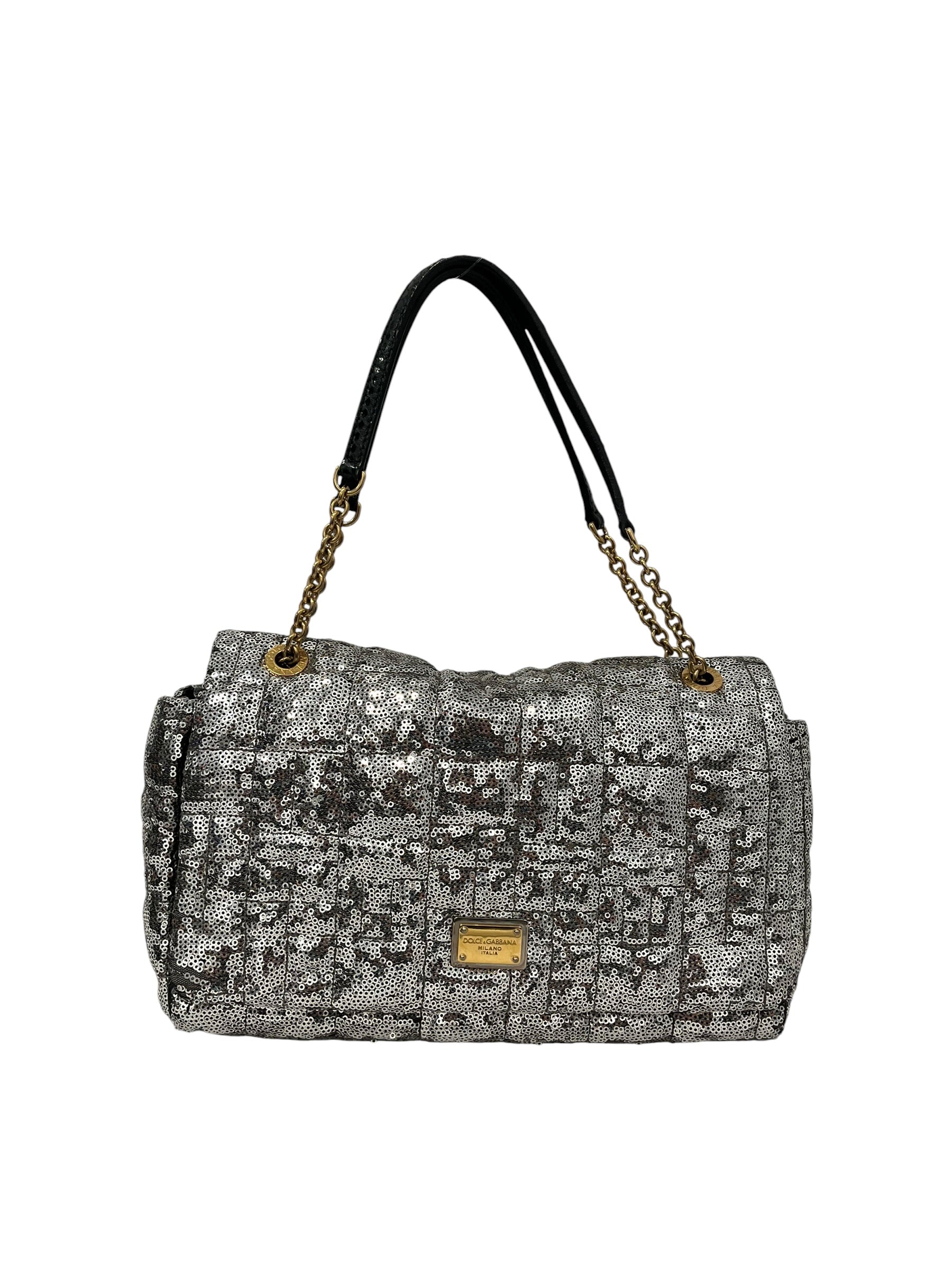 DOLCE&GABBANA/Hand Bag/Glitter/SLV/SEQUIN MISS CHARLES view 1
